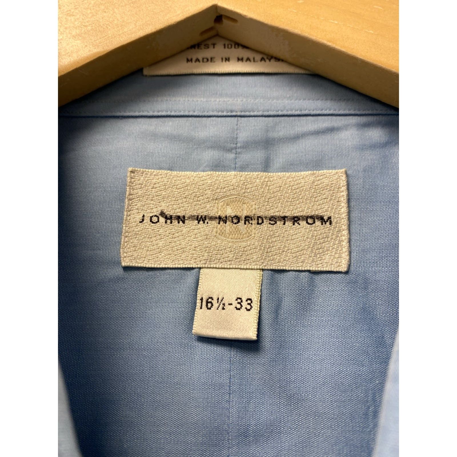 Nordstrom Vintage John W. Nordstrom Turquoise Button Shirt Mens L 16.5 33 Classic /160-40 Size US L / EU 52-54 / 3 - 4 Thumbnail