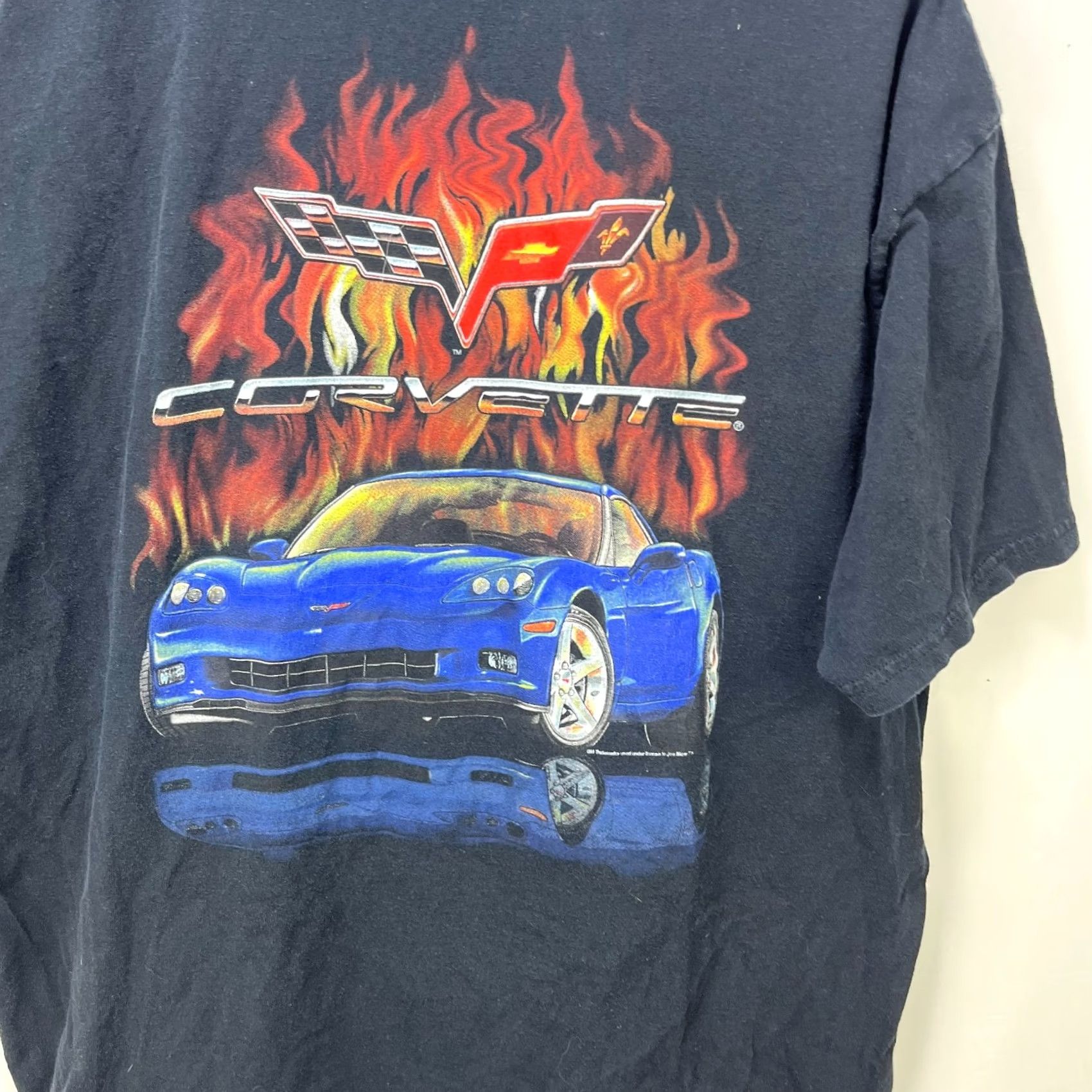 Vintage VINTAGE Chevrolet Corvette C6 Flames Racing T Shirt 2XL Size US XXL / EU 58 / 5 - 2 Thumbnail
