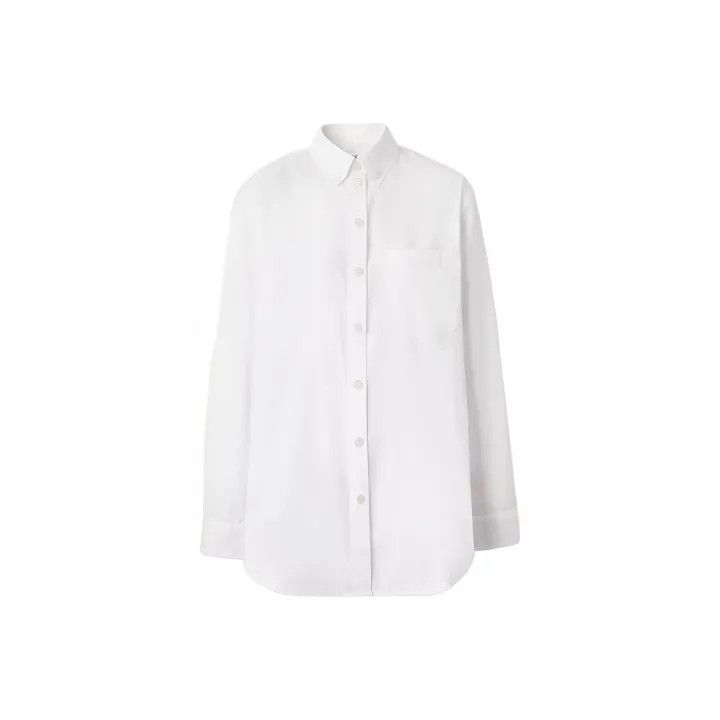 Burberry Burberry Casual Solid Button-Down Shirt for Women 0079 Size M / US 6-8 / IT 42-44 - 1 Thumbnail