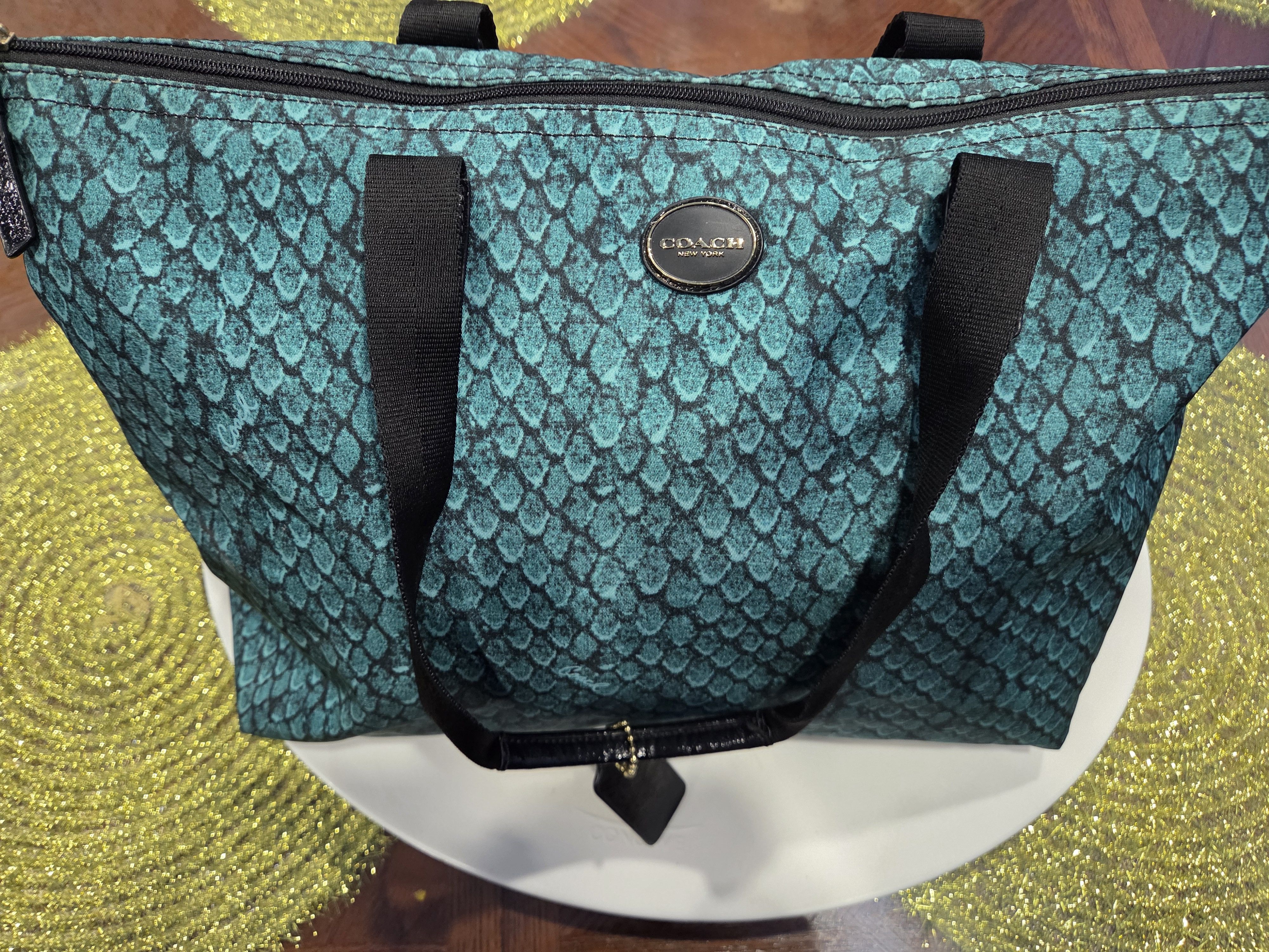 Coach Tote Bag in Green, Women's