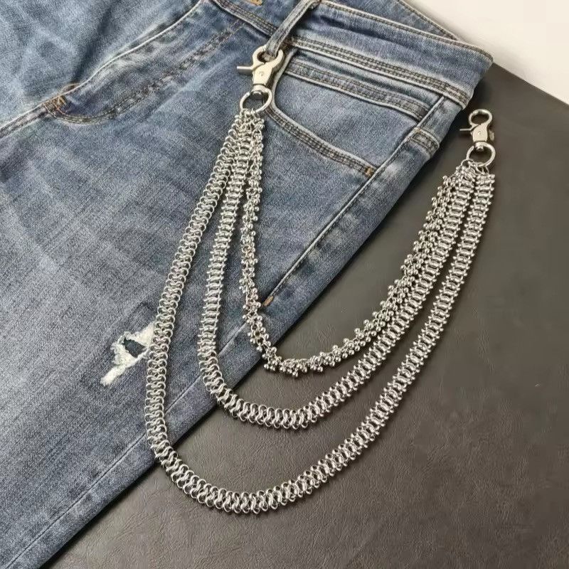 Japanese Brand × Vintage Layered Stainless Steel Wallet Chain Accessories Size ONE SIZE - 2 Thumbnail