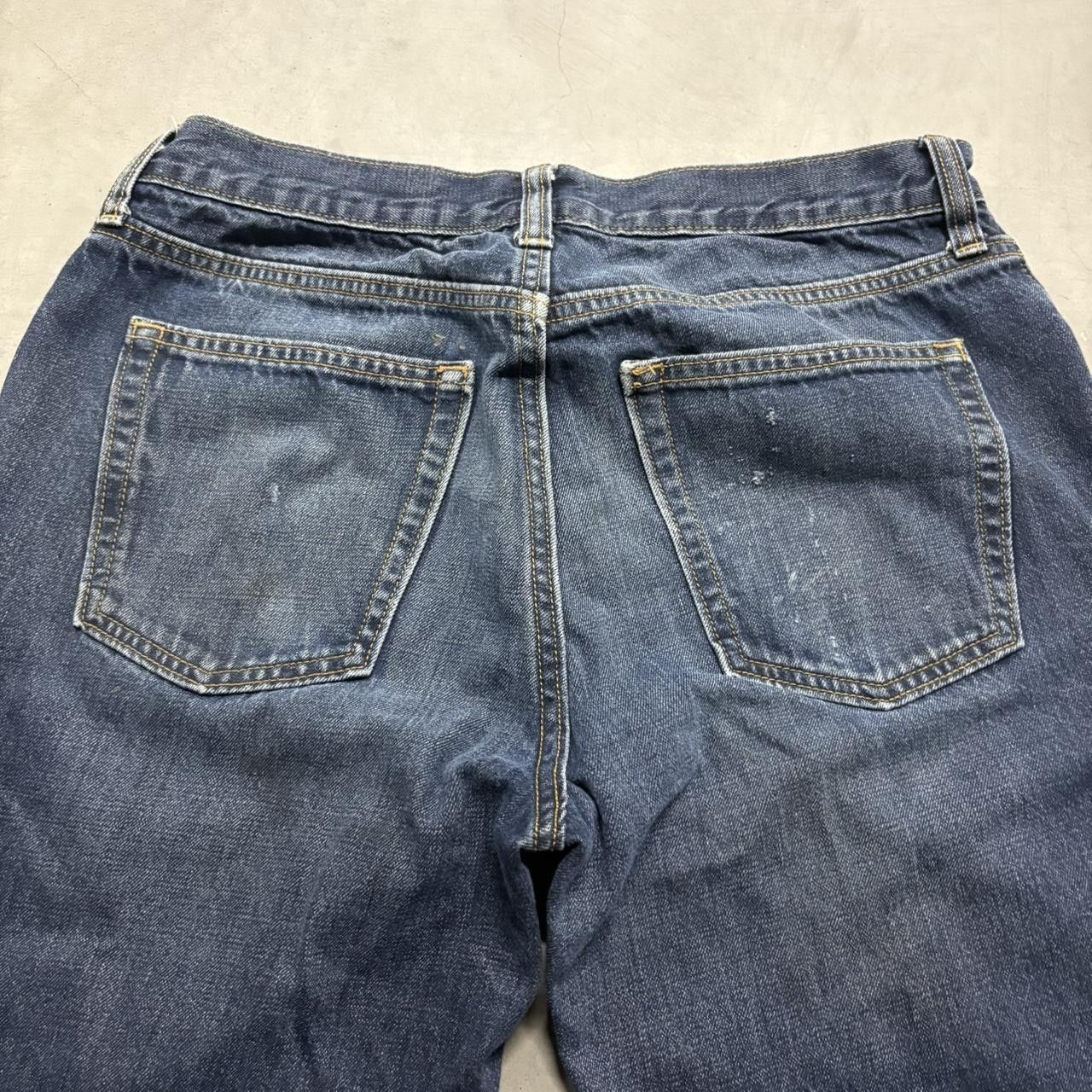 Old Navy Crazy Vintage Y2K/2000s Baggy Loose Old Navy Dark Blue Wash Skater Denim Jeans! Size US 32 / EU 48 - 5 Thumbnail