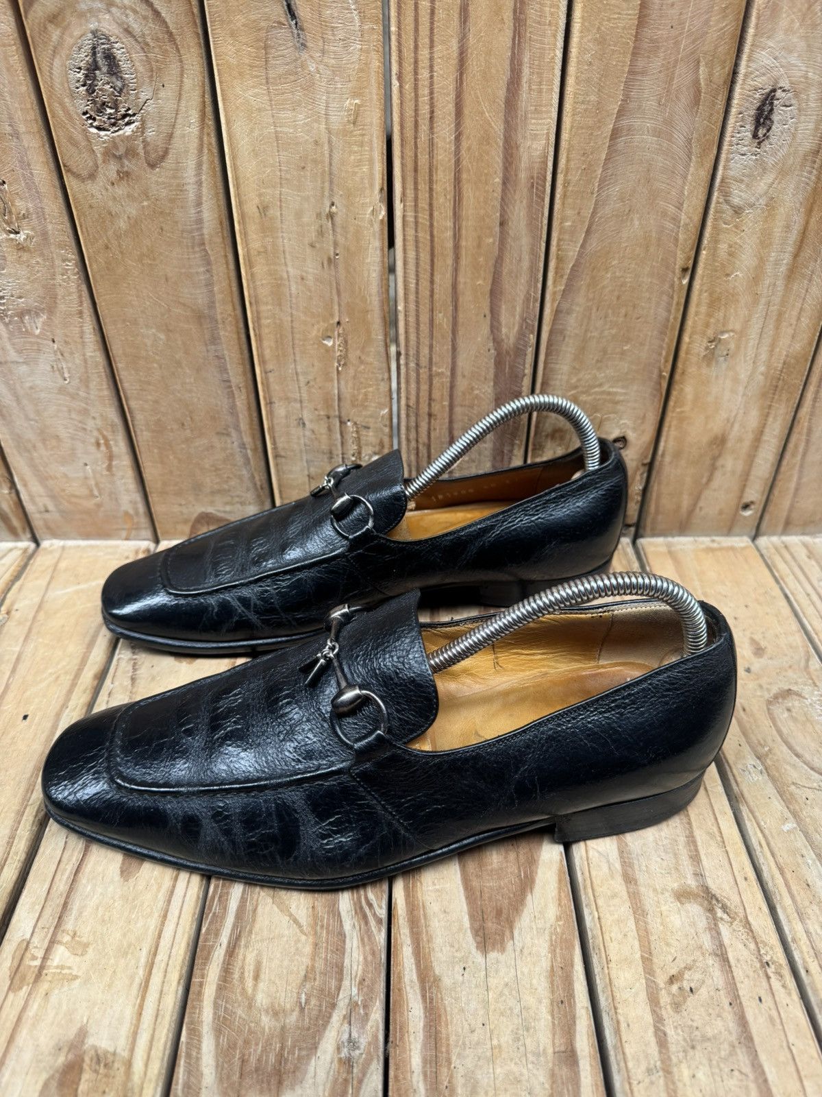 Gucci Gucci Black Men’s Leather Loafers UK 6 EJ Size US 6.5 / EU 39-40 - 9 Thumbnail