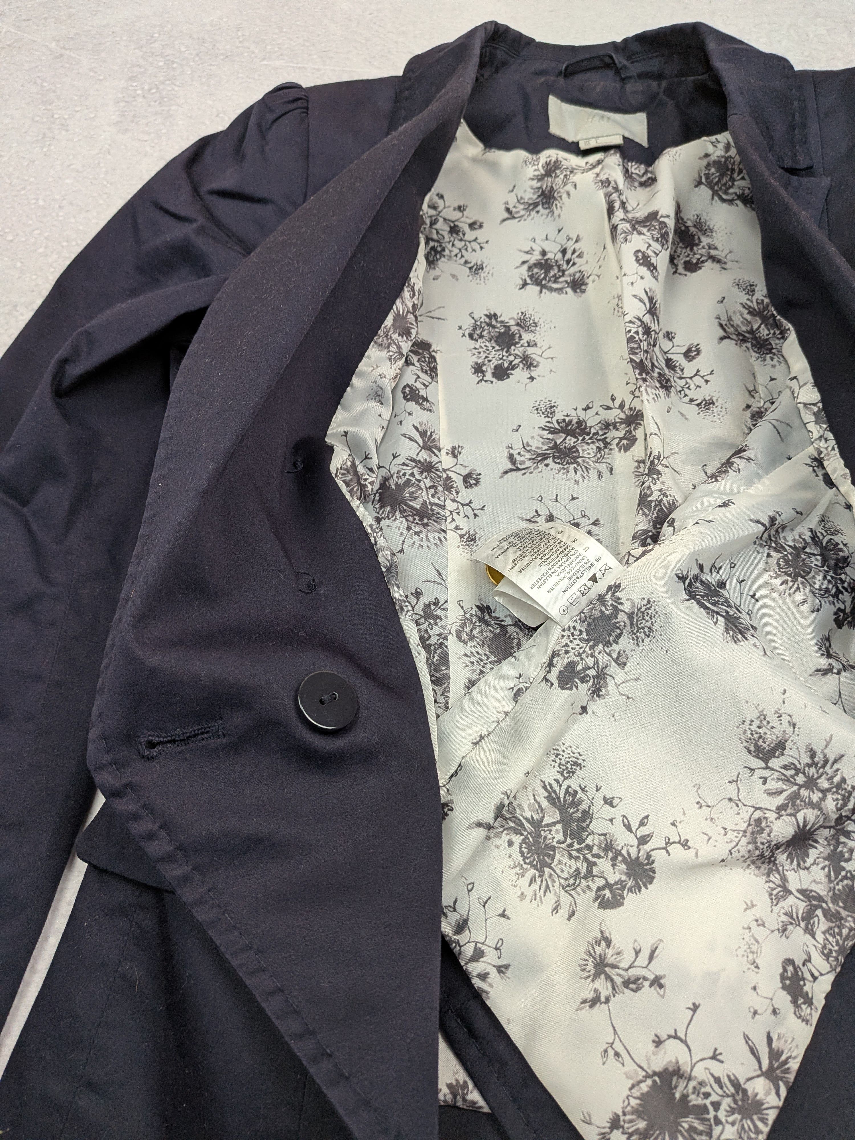H&M H&M Navy Military Avant-garde Blazer Size 34 / XS Women Size XS / US 0-2 / IT 36-38 - 10 Thumbnail