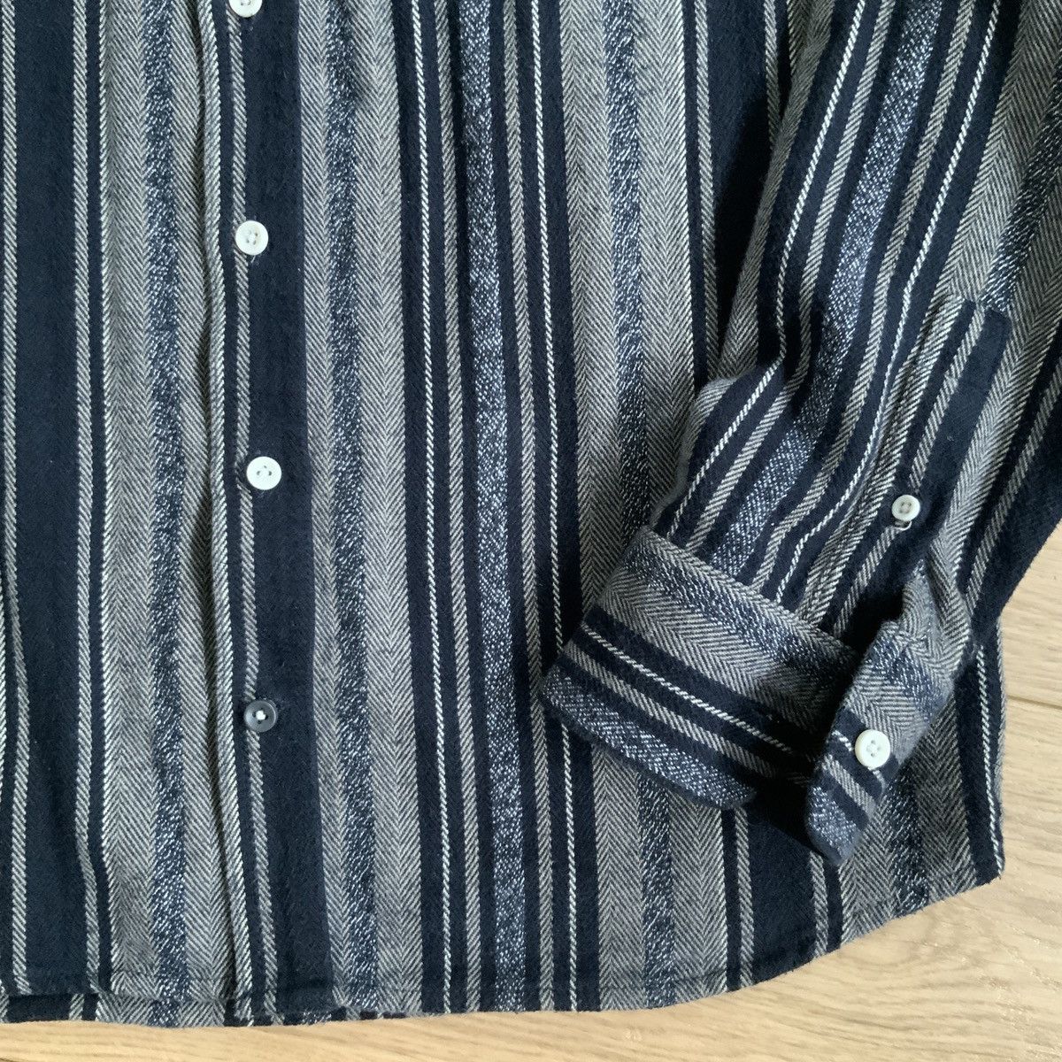 Taylor Stitch The Ledge Shirt in Ocean Stripe Size US M / EU 48-50 / 2 - 5 Thumbnail