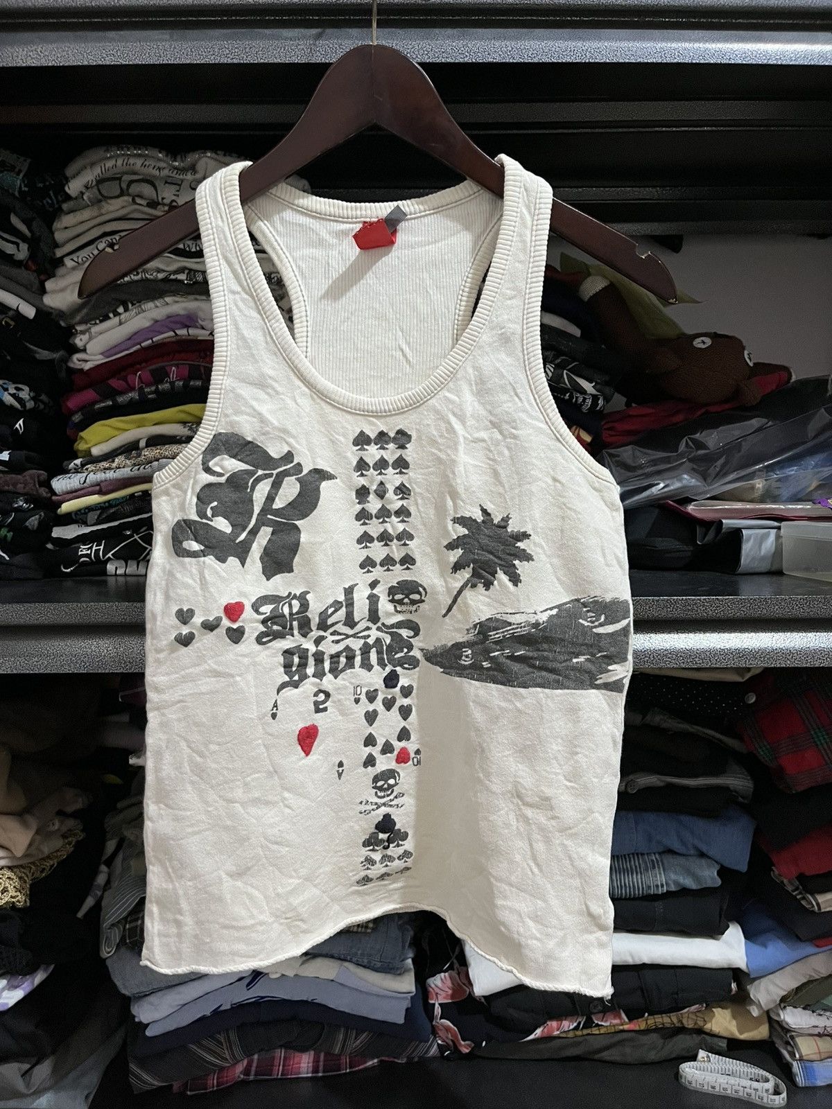 If Six Was Nine × Japanese Brand × Le Grande Bleu (L.G.B.) Smork skull tank top ifsixwasnine Lgb styled Size S / US 4 / IT 40 - 1 Thumbnail