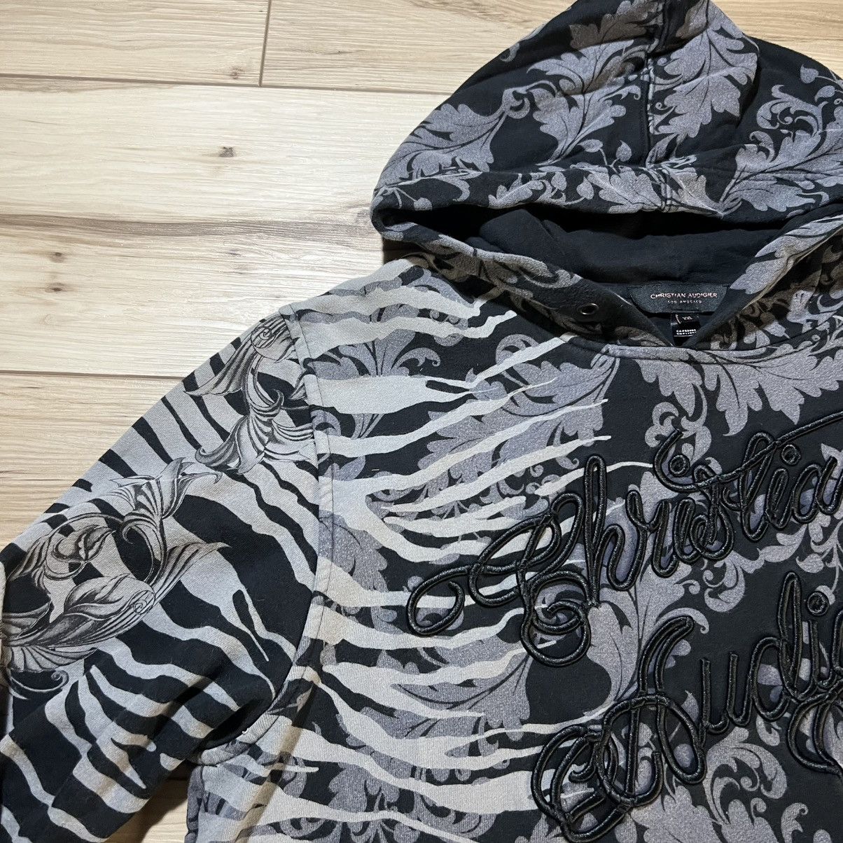 Christian Audigier Christian Audigier Tiger Camo Pullover Hoodie AOP Size XL / US 12-14 / IT 48-50 - 4 Thumbnail