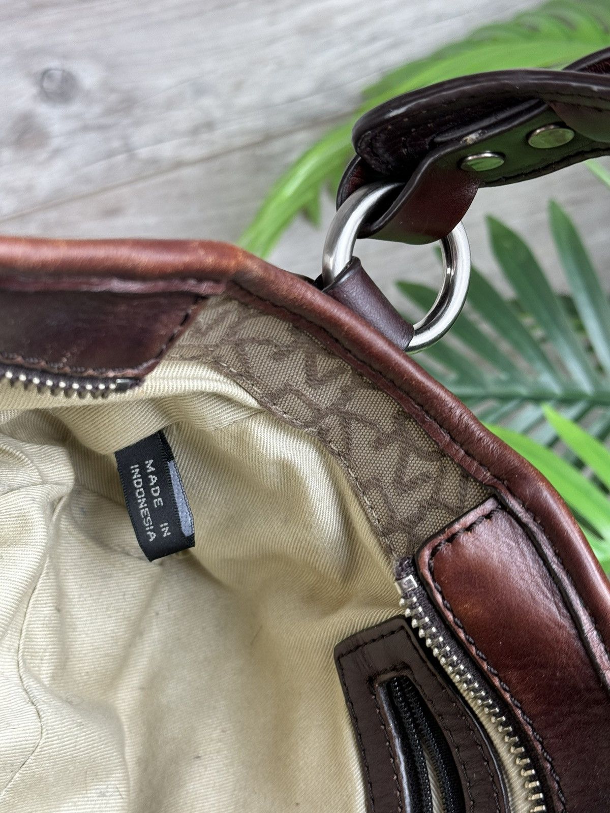 DKNY DKNY WOMEN'S SHOULDER BAG MONOGRAM Y2K JAPANESE STYLE Size ONE SIZE - 7 Thumbnail