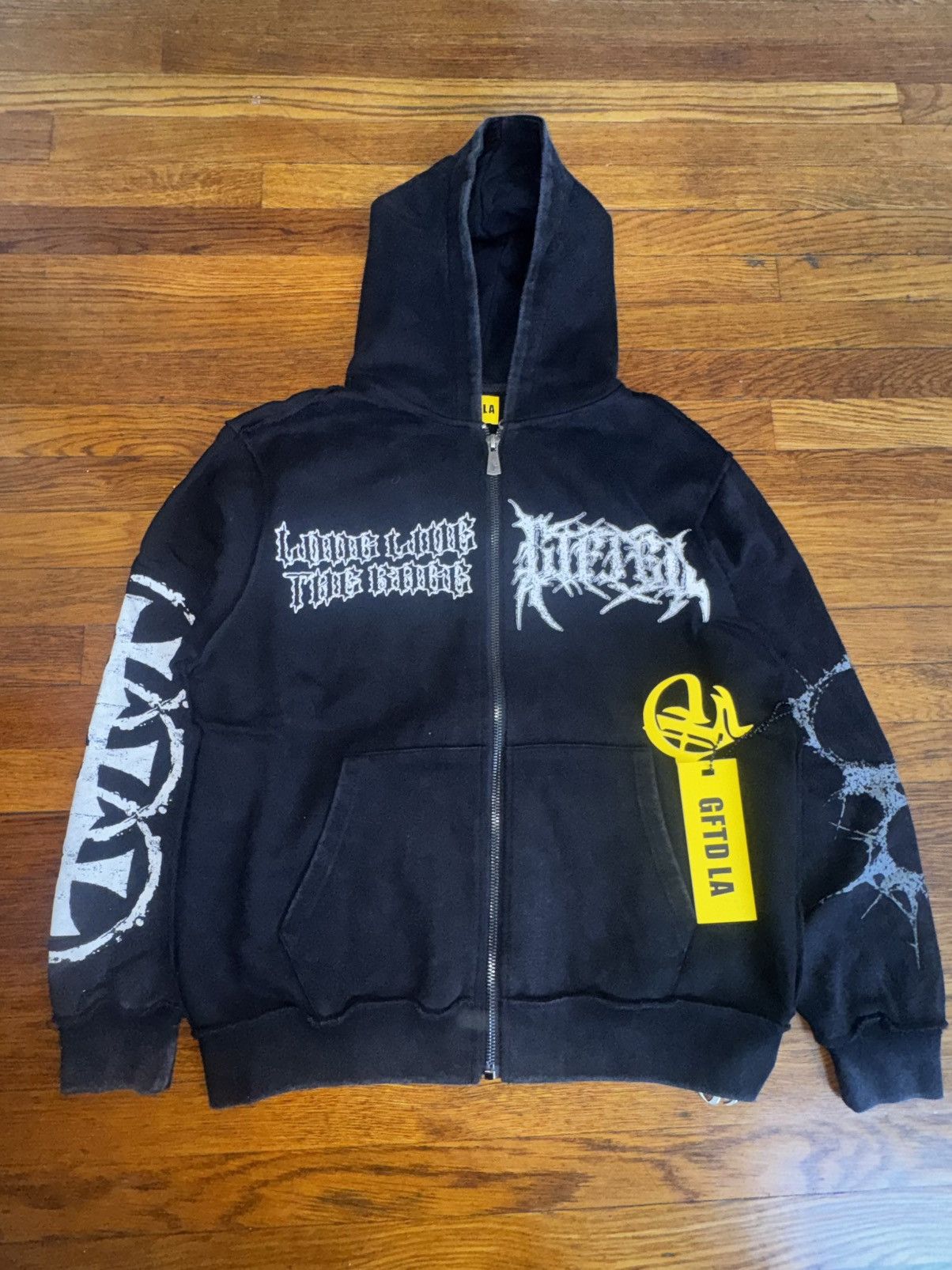 Other GFTD LA "Rage" Black Zip-Up Hoodie - NWT - Size Small Size US S / EU 44-46 / 1 - 1 Thumbnail