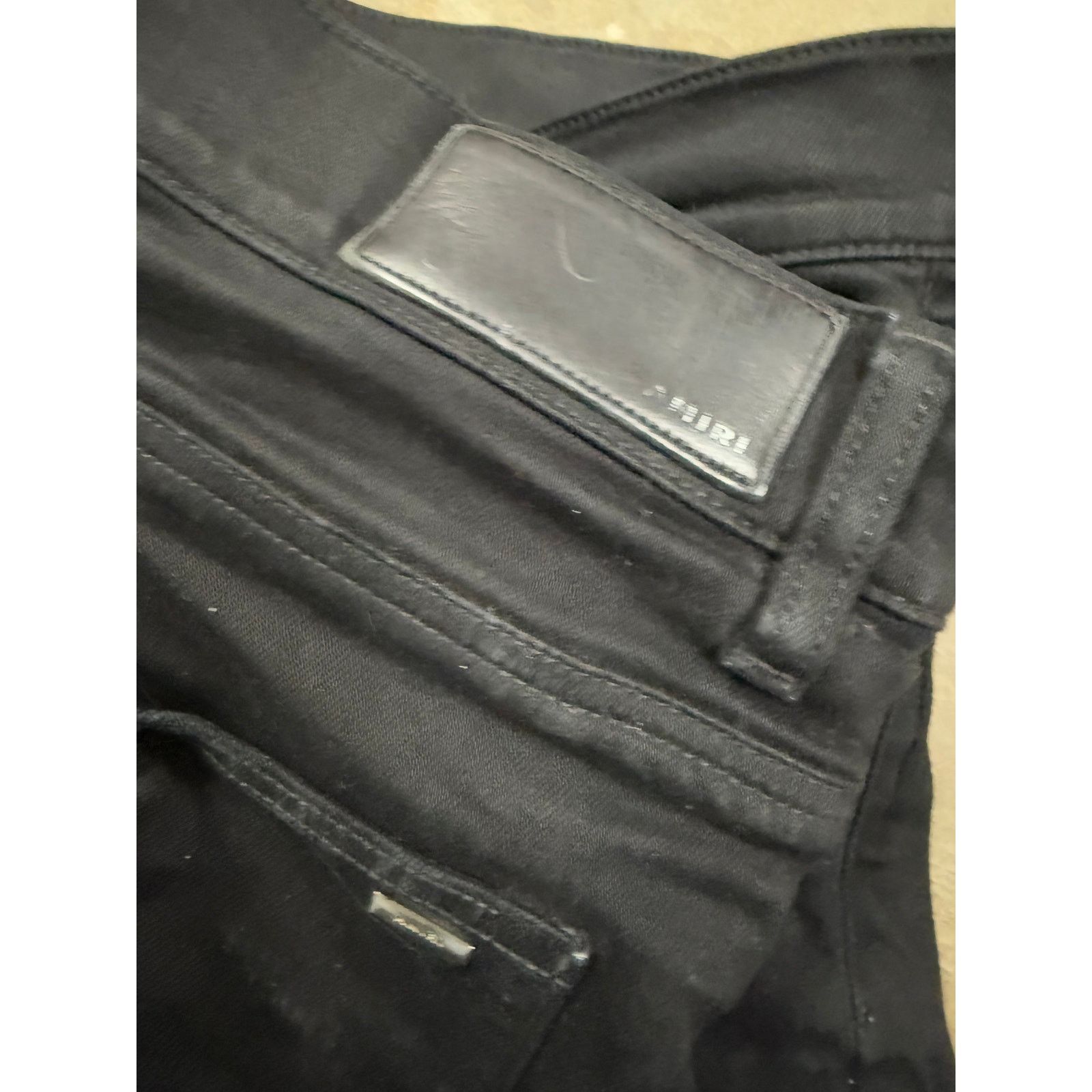 Amiri MX1 Black Paisley Patch Used 36
