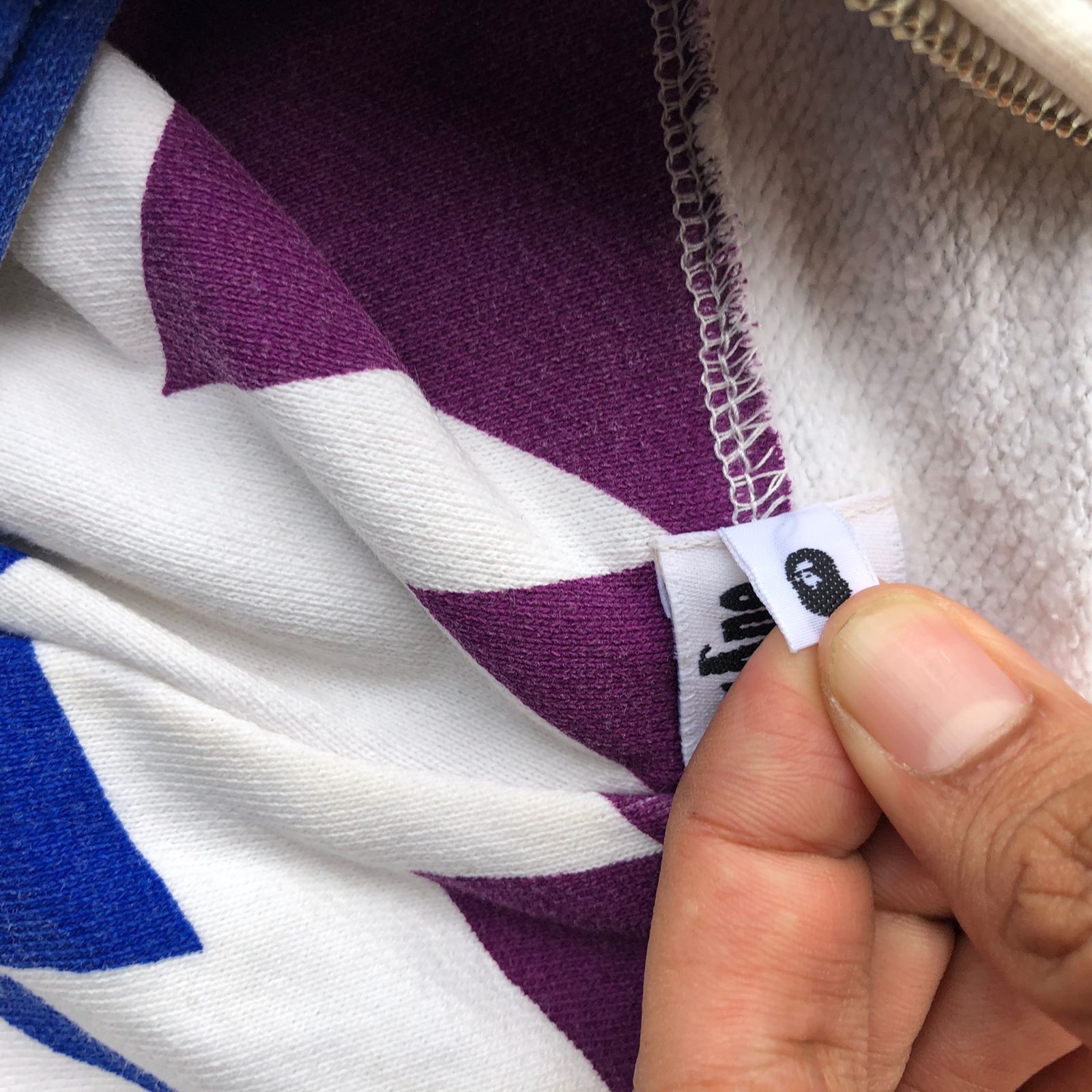 Bape Bape Hong Kong Sta Pattern Full Zip Hoodie Size US M / EU 48-50 / 2 - 7 Thumbnail