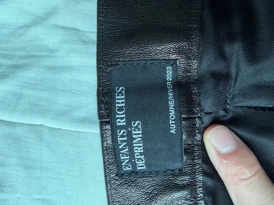 Enfants Riches Deprimes Enfant Riches Deprimes Leather Flare Jeans Size US 36 / EU 52 - 6 Thumbnail