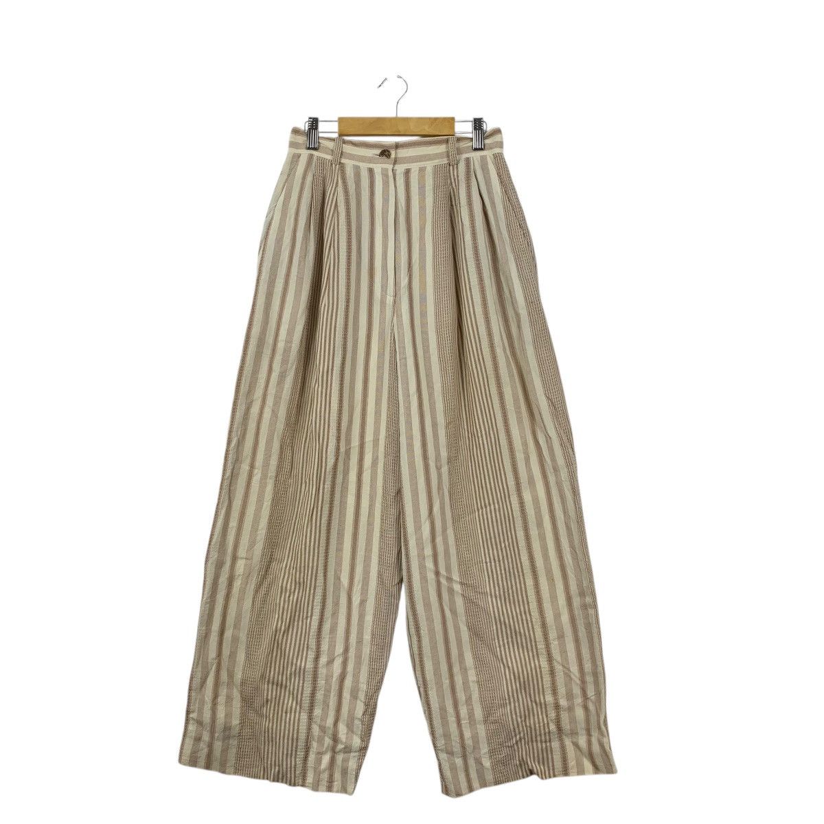 Vintage Vintage GIVY ITALY Striper Baggy Flare Relax Pant Trouser Size 22" - 1 Thumbnail