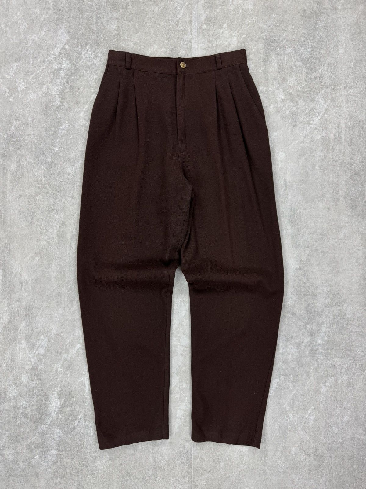 Other Fundamental things wool brown pleated trousers pants Size 24" / US 00 / IT 34 - 1 Thumbnail