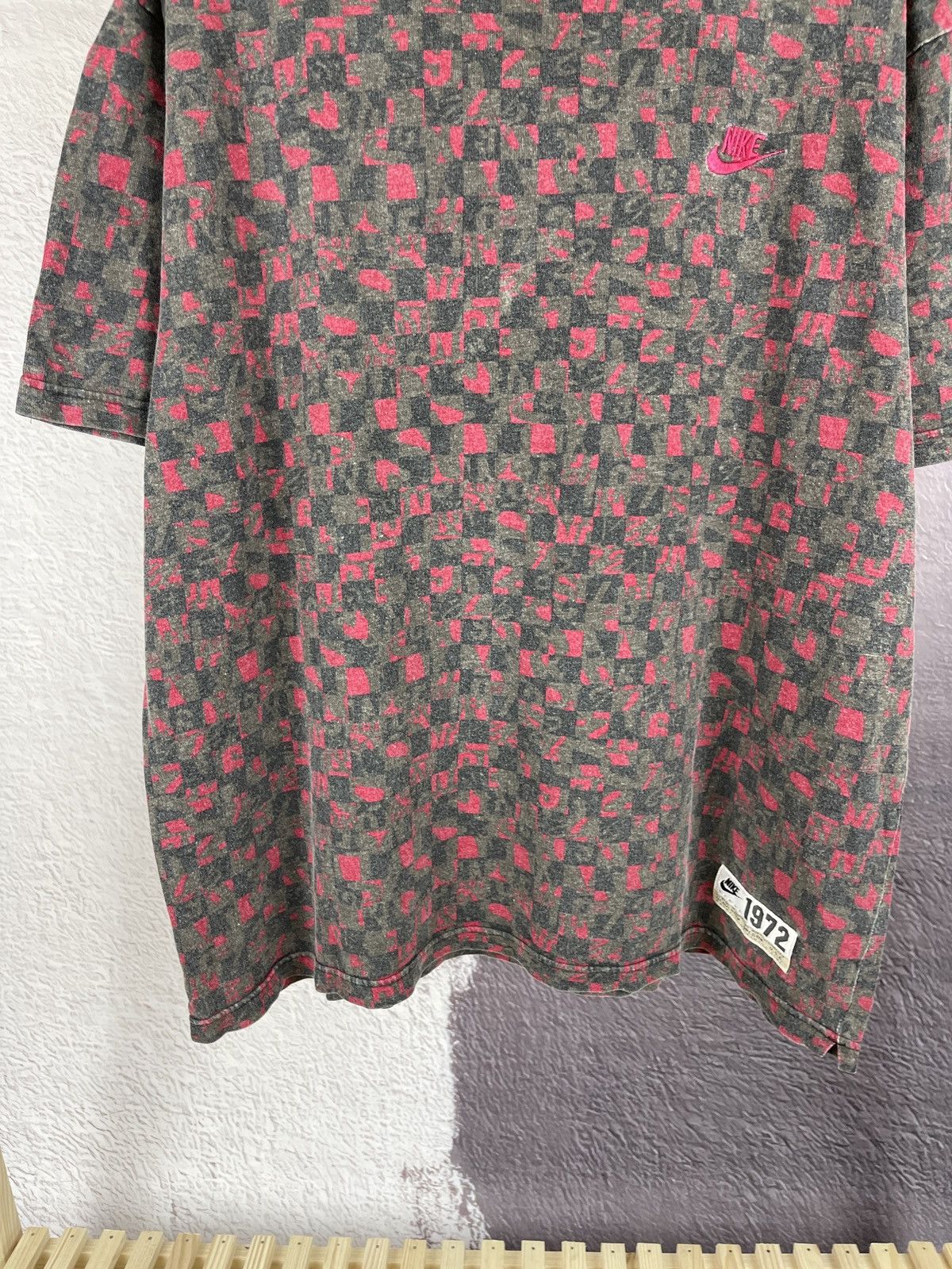 Nike Nike vintage 90s monogram checkered oversized tee shirt Size US L / EU 52-54 / 3 - 4 Thumbnail