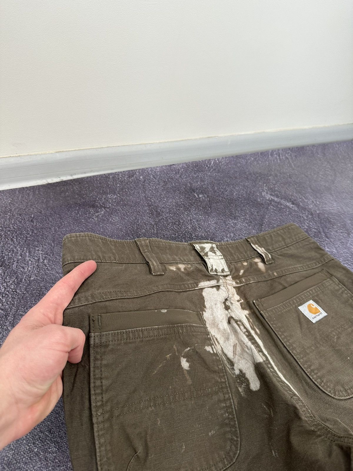 Carhartt Vintage Carhartt Double Knee Distressed USA Opium Work Pants Size US 38 / EU 54 - 15 Thumbnail