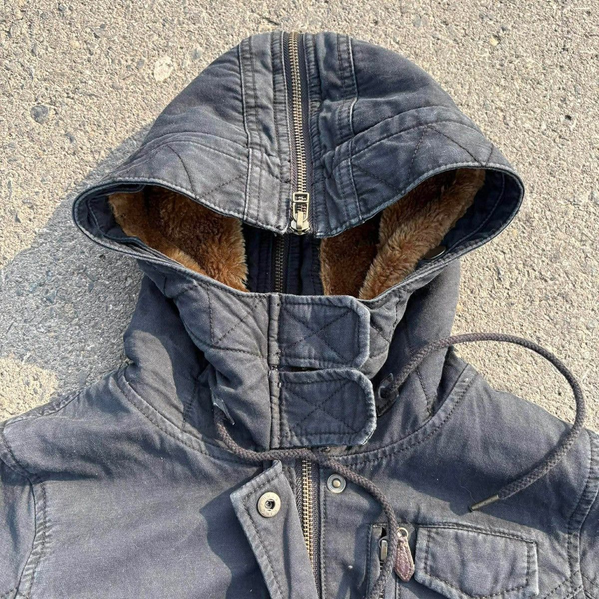 Avirex ❌SOLD❌AVIREX SURVIVAL BONDAGE FUR HOODIE JACKET Size S / US 4 / IT 40 - 22 Thumbnail