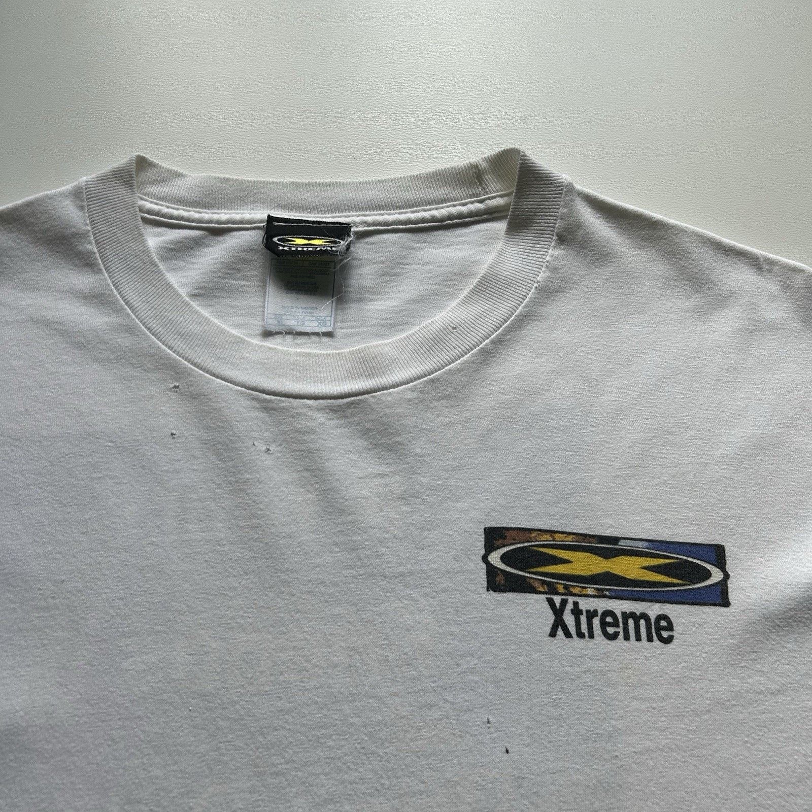 Vintage Vintage 90s Xtreme Racing Motocross T-Shirt XL Y2K Funny Art Size US XL / EU 56 / 4 - 4 Thumbnail