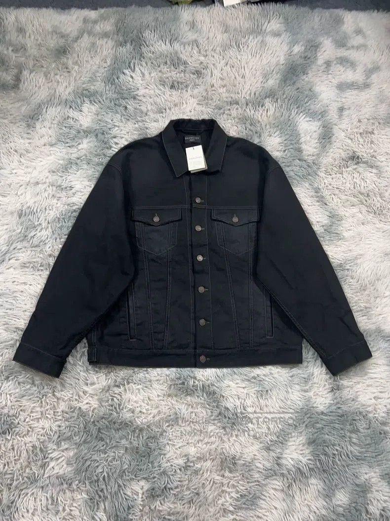 Balenciaga Balenciaga Distressed Denim Jacket, Size 1 Size US S / EU 44-46 / 1 - 1 Thumbnail