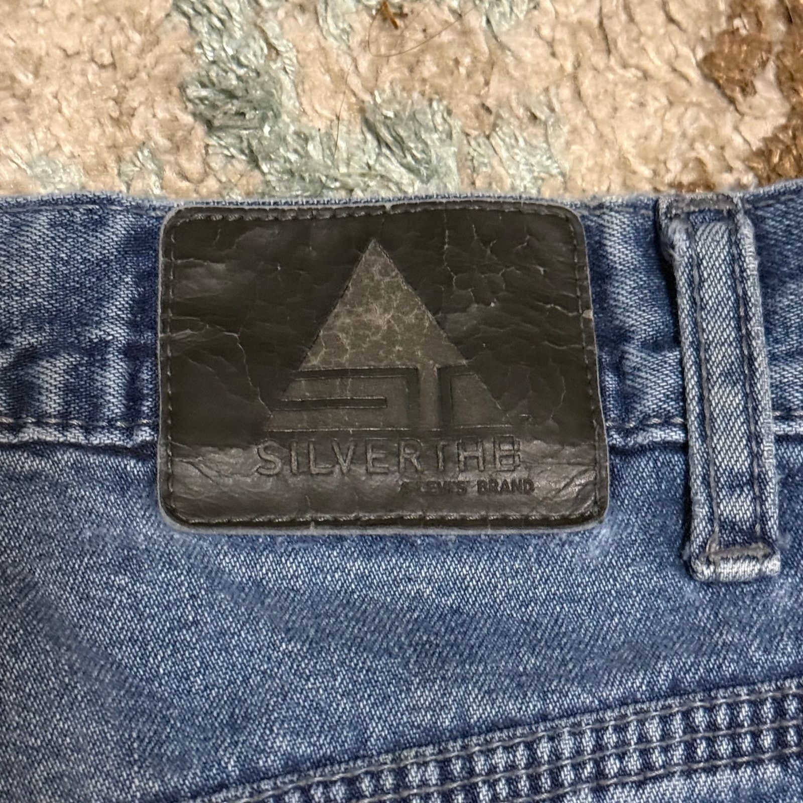 Levi's × Vintage Vintage Levi's Silvertab Baggy Carpenter Fit Jeans 38x30 Size US 38 / EU 54 - 5 Thumbnail