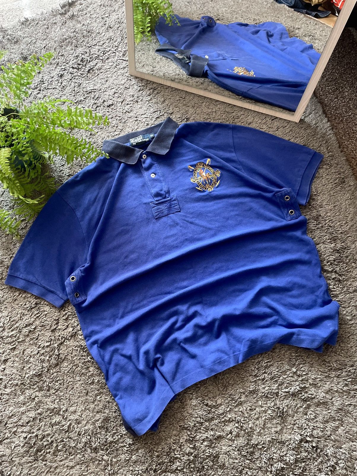 Polo Ralph Lauren × Vintage Polo Ralph Lauren T-Shirt Streetwear Big Logo Chief Keef Y2k Size US XL / EU 56 / 4 - 2 Thumbnail
