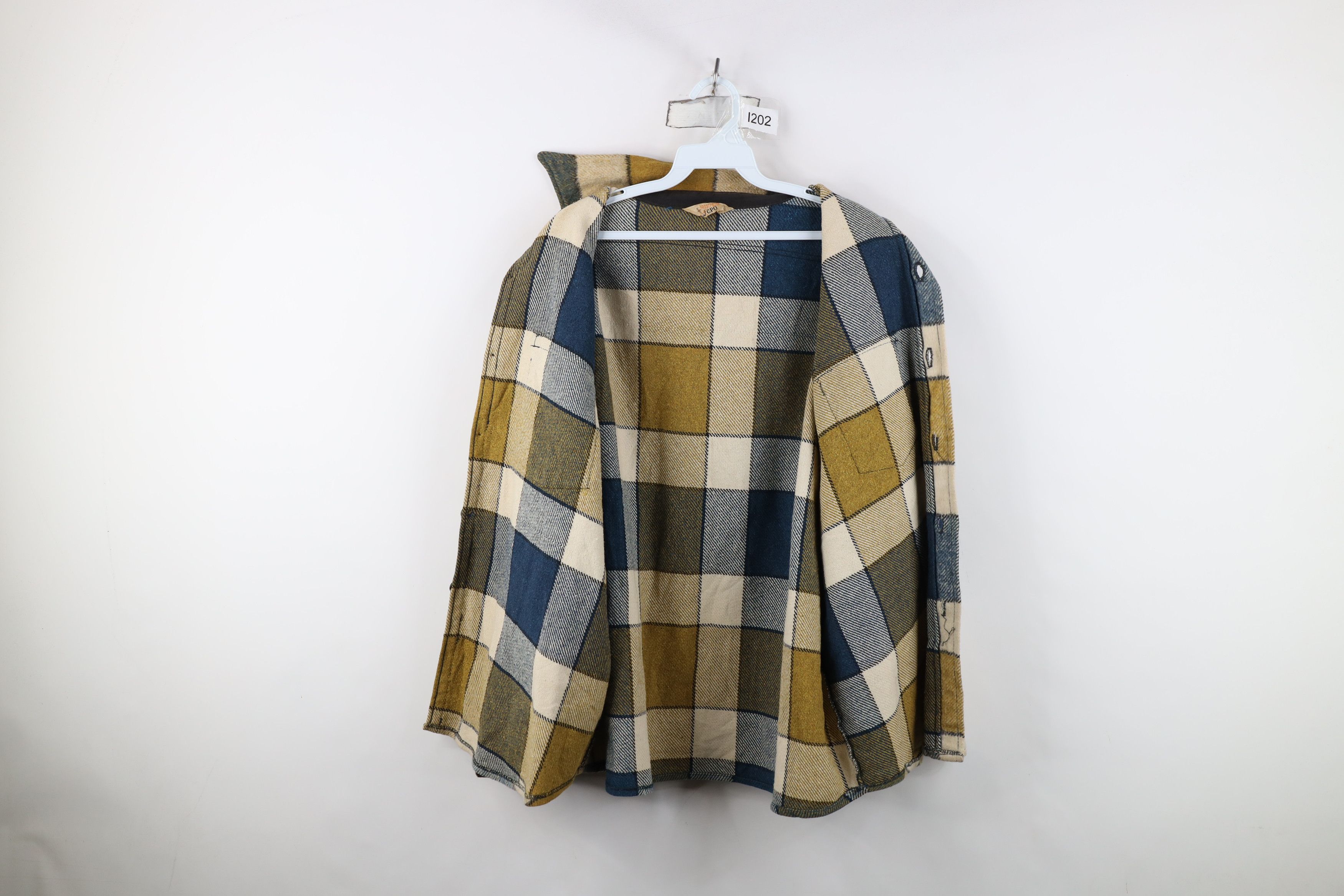 Vintage Vintage 50s 60s Streetwear Button Shirt Jacket Jac Shirt USA Size US XL / EU 56 / 4 - 9 Thumbnail
