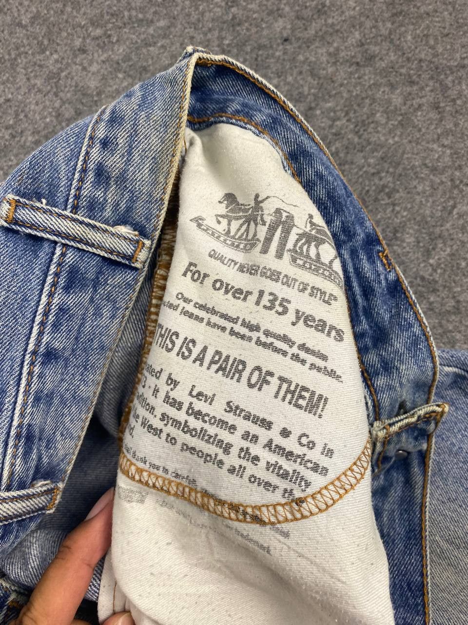 Levi's levis 517 bootcut flare denim nice design Size US 35 - 9 Thumbnail
