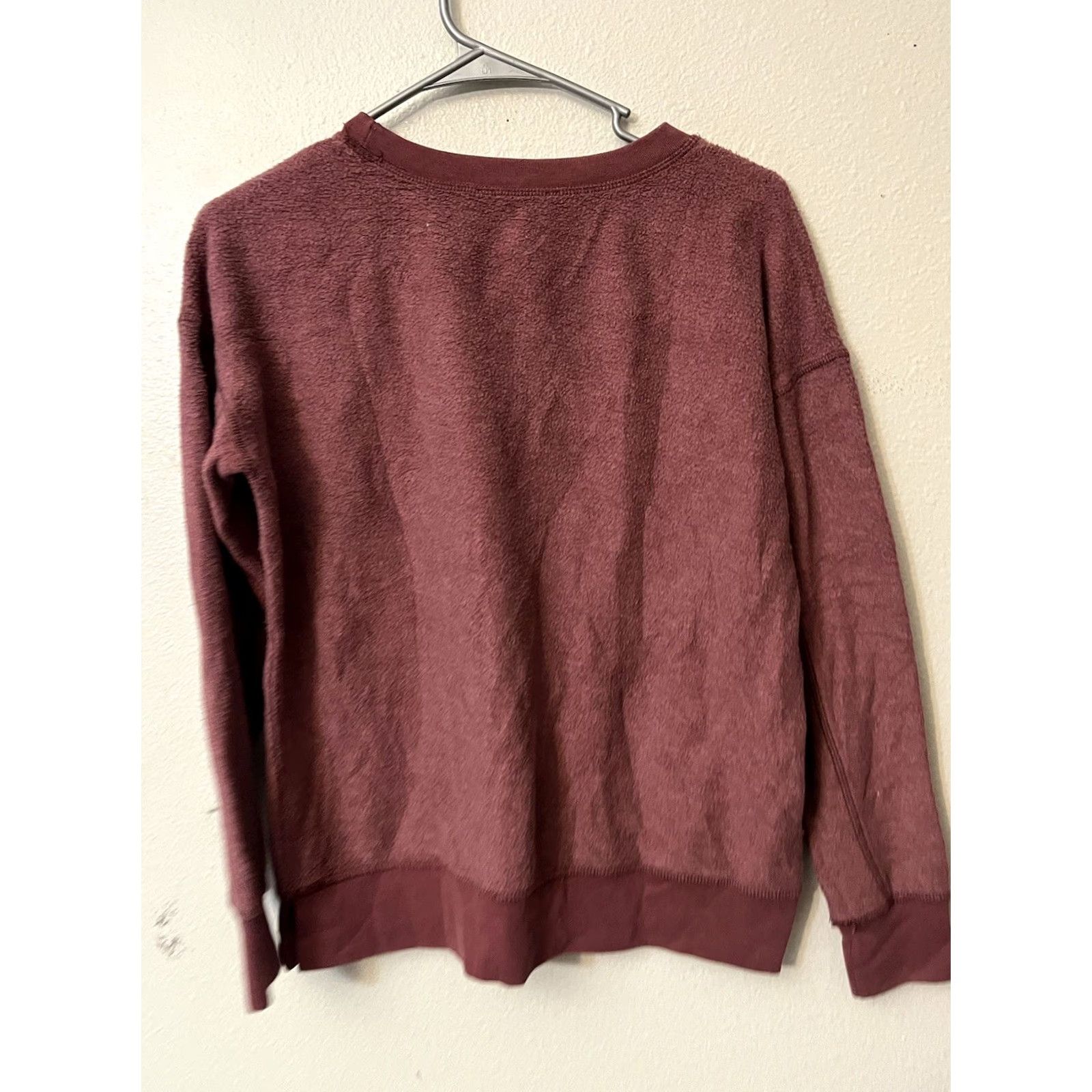 American Eagle Outfitters American Eagle Outfitters Sweatshirt Shirt Dolman Sleeve Maroon XS S Oversized 90s Bohemian Classic Women’s Pullover Size S / US 4 / IT 40 - 2 Thumbnail