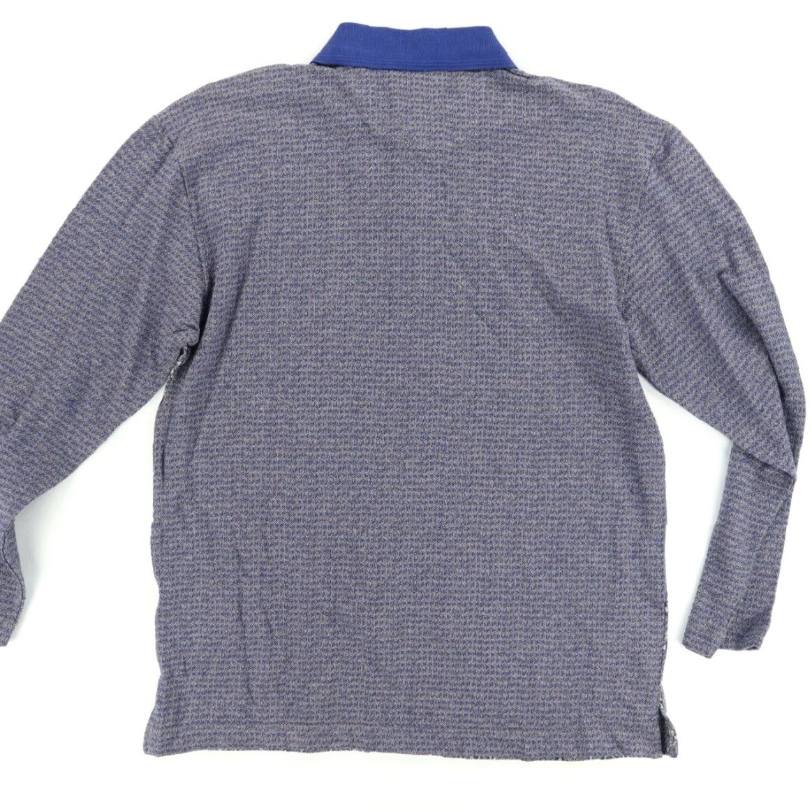 Vintage VTG Robert Stock Cotton Blend Paisley Long Sleeve Polo Shirt Gray Men's M Size US M / EU 48-50 / 2 - 4 Thumbnail