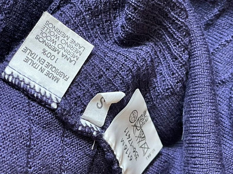 Vivienne Westwood Vivienne Westwood Purple wool wavy v-neck top Size S / US 4 / IT 40 - 8 Thumbnail