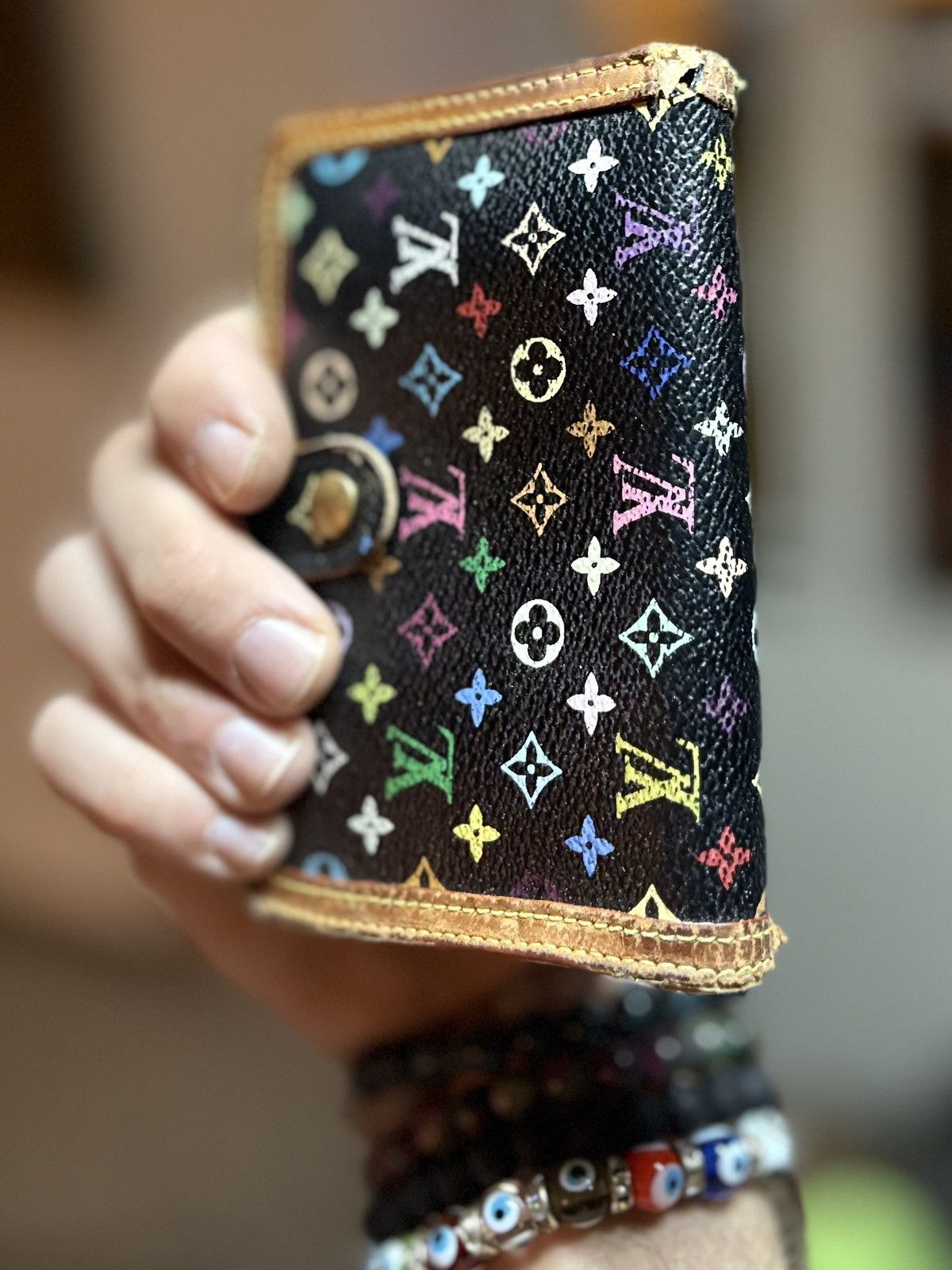 Louis Vuitton × Takashi Murakami Vintage Louis Vuitton Takashi Murakami Multicolr Portefeuile Size ONE SIZE - 2 Thumbnail