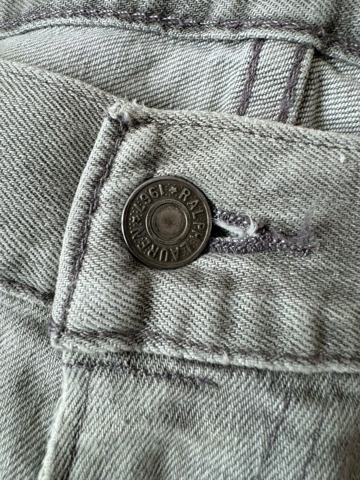 If Six Was Nine Vintage Polo Ralph Lauren Dirty Jeans Varick Slim Size US 34 / EU 50 - 4 Thumbnail