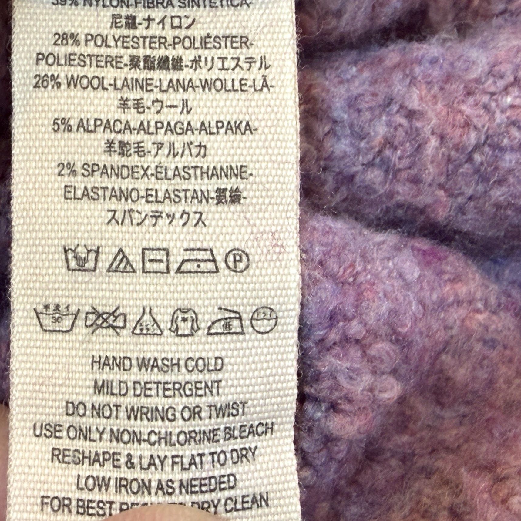 Free People VINTAGE Free People Crop Turtleneck Sweater Womens Small Lavender Purple Knit Long Sleeve Pullover Bohemian Winter Fall Spring Casual Travel Womens Size S / US 4 / IT 40 - 7 Thumbnail
