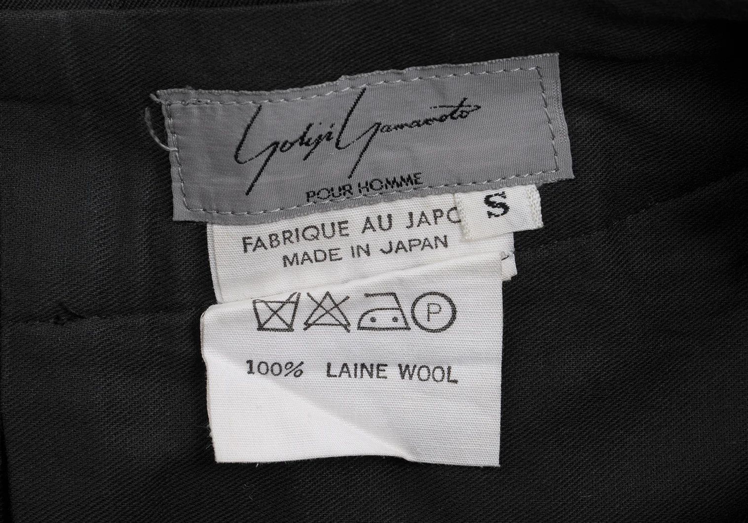 Yohji Yamamoto Yohji Yamamoto Wool Gabardine Tuck Pants Size US 30 / EU 46 - 15 Thumbnail