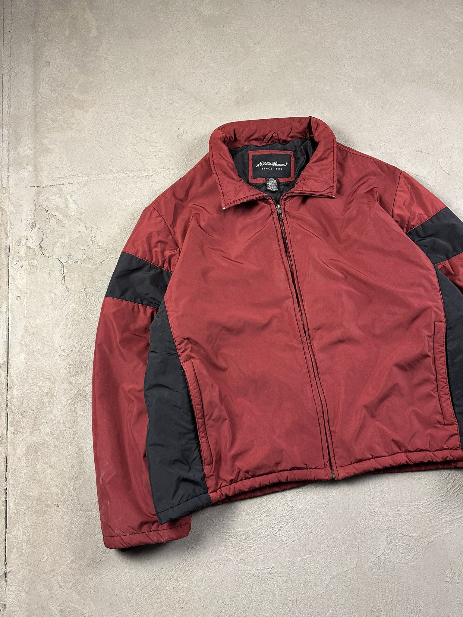 Eddie Bauer Vintage Y2k Eddie Bauer Nylon Boxy Bomber Zip Jacket Size US XXL / EU 58 / 5 - 2 Thumbnail
