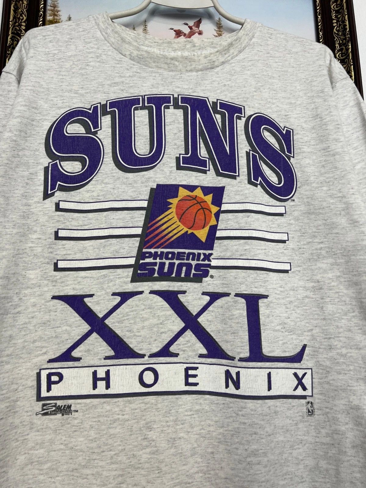 Salem Sportswear Vintage Phoenix Suns NBA Rare Shirt Jersey Spell Out Tee L Size US L / EU 52-54 / 3 - 3 Thumbnail