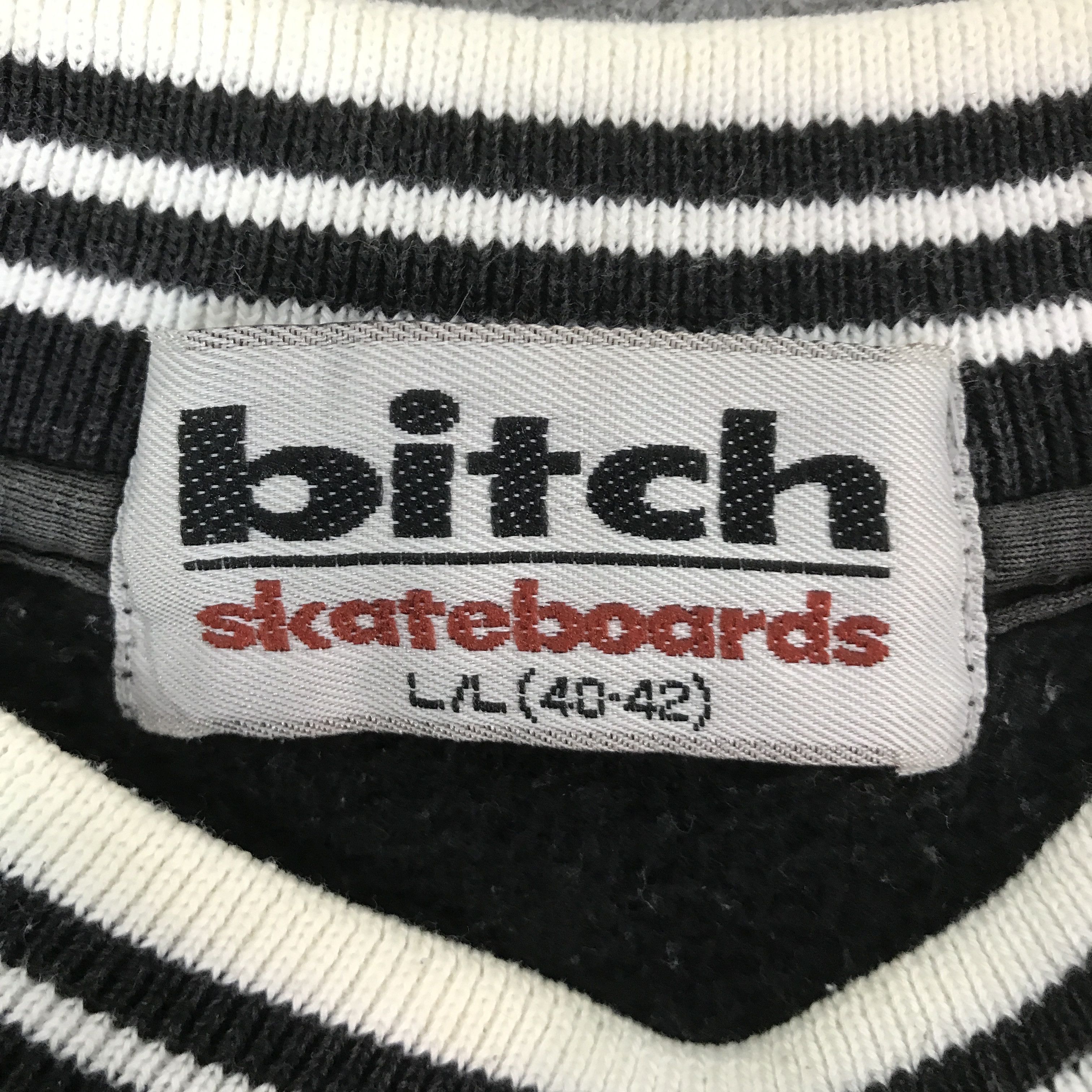 Japanese Brand BITCH SKATEBOARDS SWEATSHIRT K62B13 Size US M / EU 48-50 / 2 - 9 Thumbnail