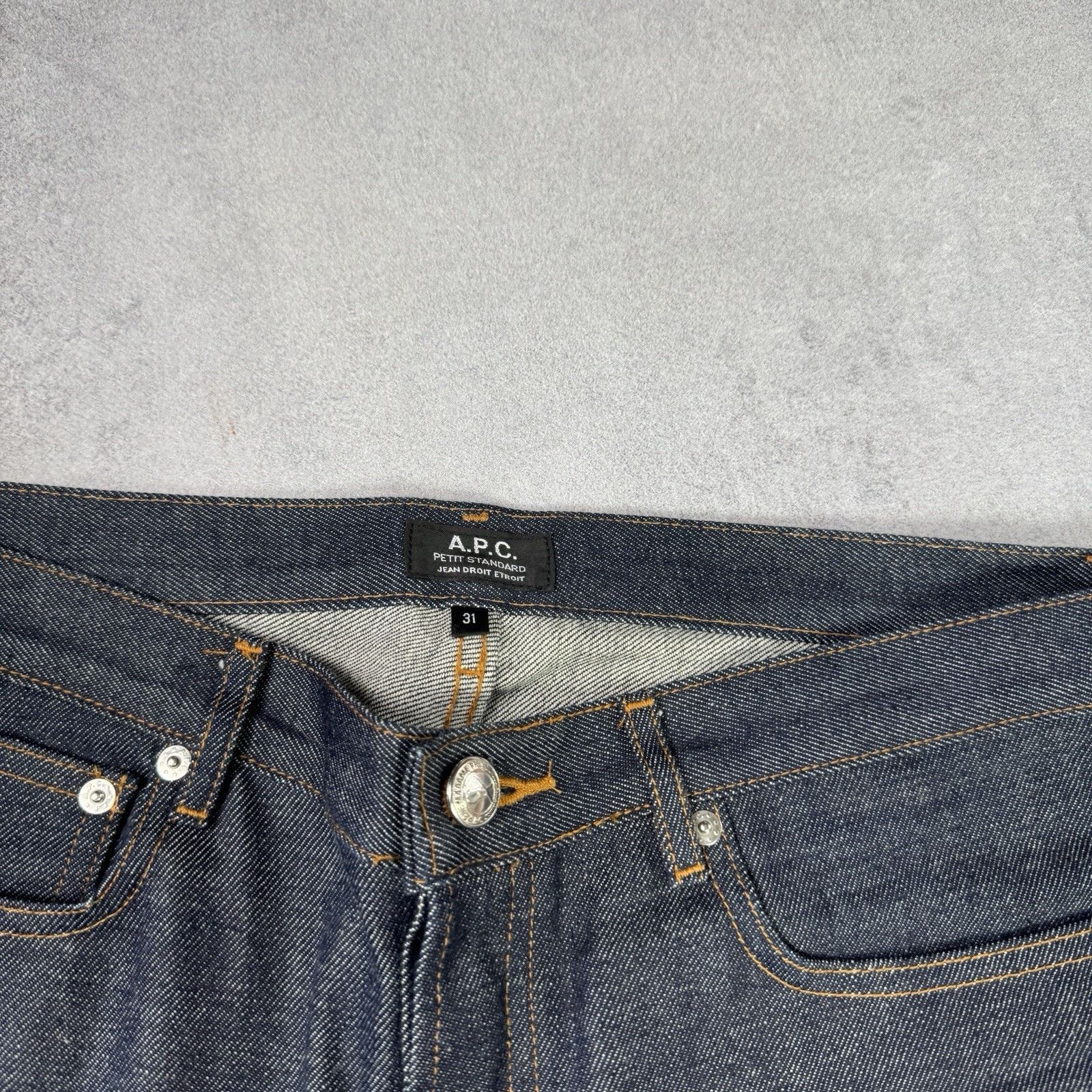 A.P.C. Vintage Men APC Blue Denim Selvedge Pants Jeans Size 31 Size US 31 - 23 Thumbnail