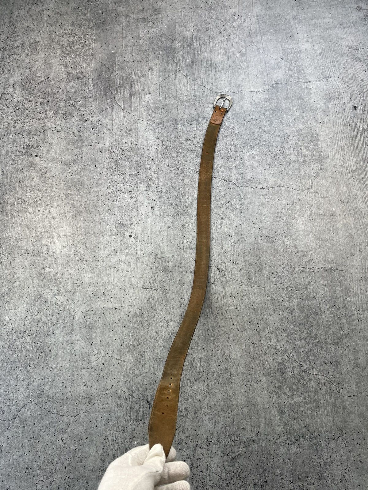 Levi's × Vintage Vintage Levi’s Monogram Leather Belt Size ONE SIZE - 3 Thumbnail