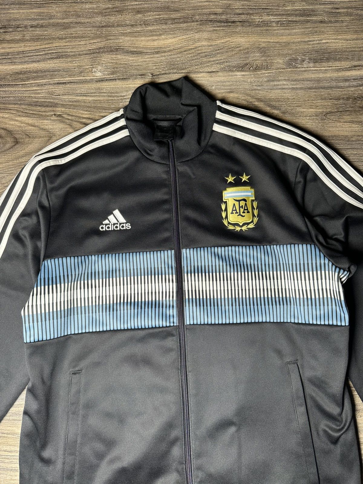 Adidas Adidas Argentina AFA Soccer Full zip Track Jacket Size US L / EU 52-54 / 3 - 4 Thumbnail