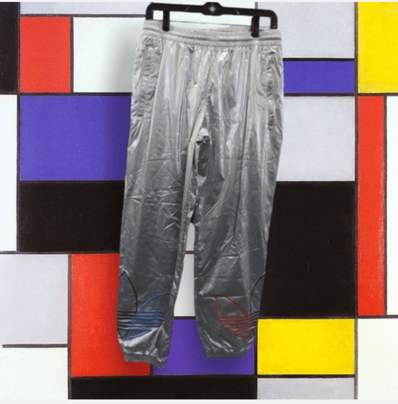 Adidas GRAIL Adidas Silver Tricolor Track Pants Deadstock Med Size 34" / US 12 / IT 48 - 1 Thumbnail