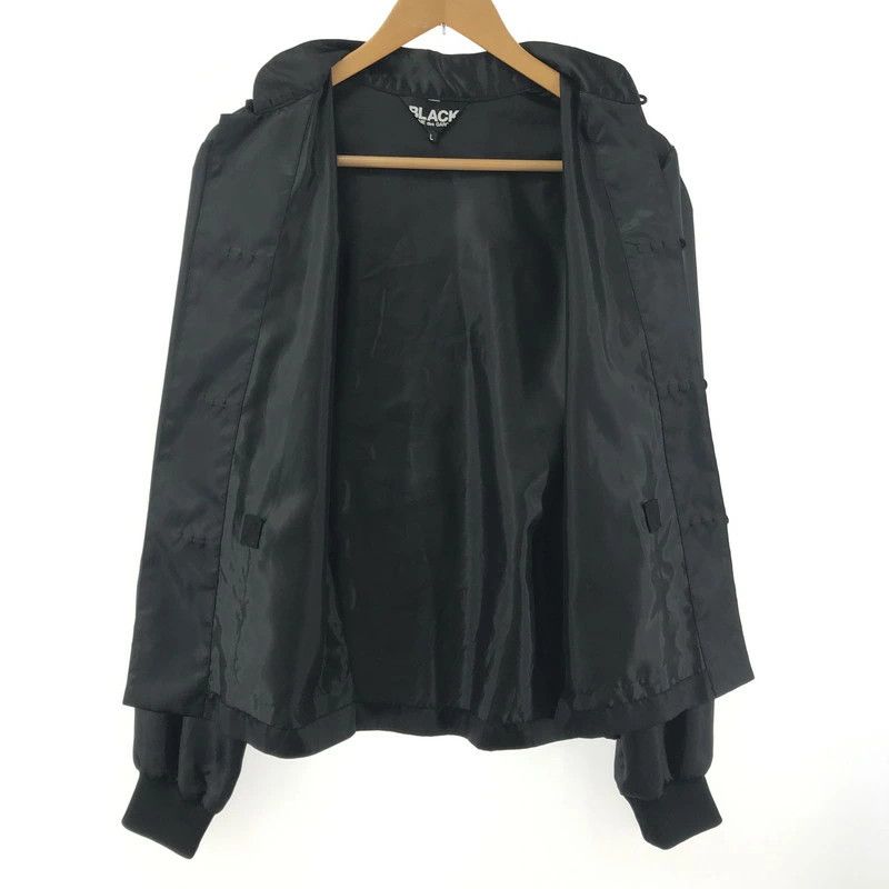 Comme des Garcons Black Jacket Polyester Satin China Shirt Toogle Button Black Size US L / EU 52-54 / 3 - 3 Thumbnail