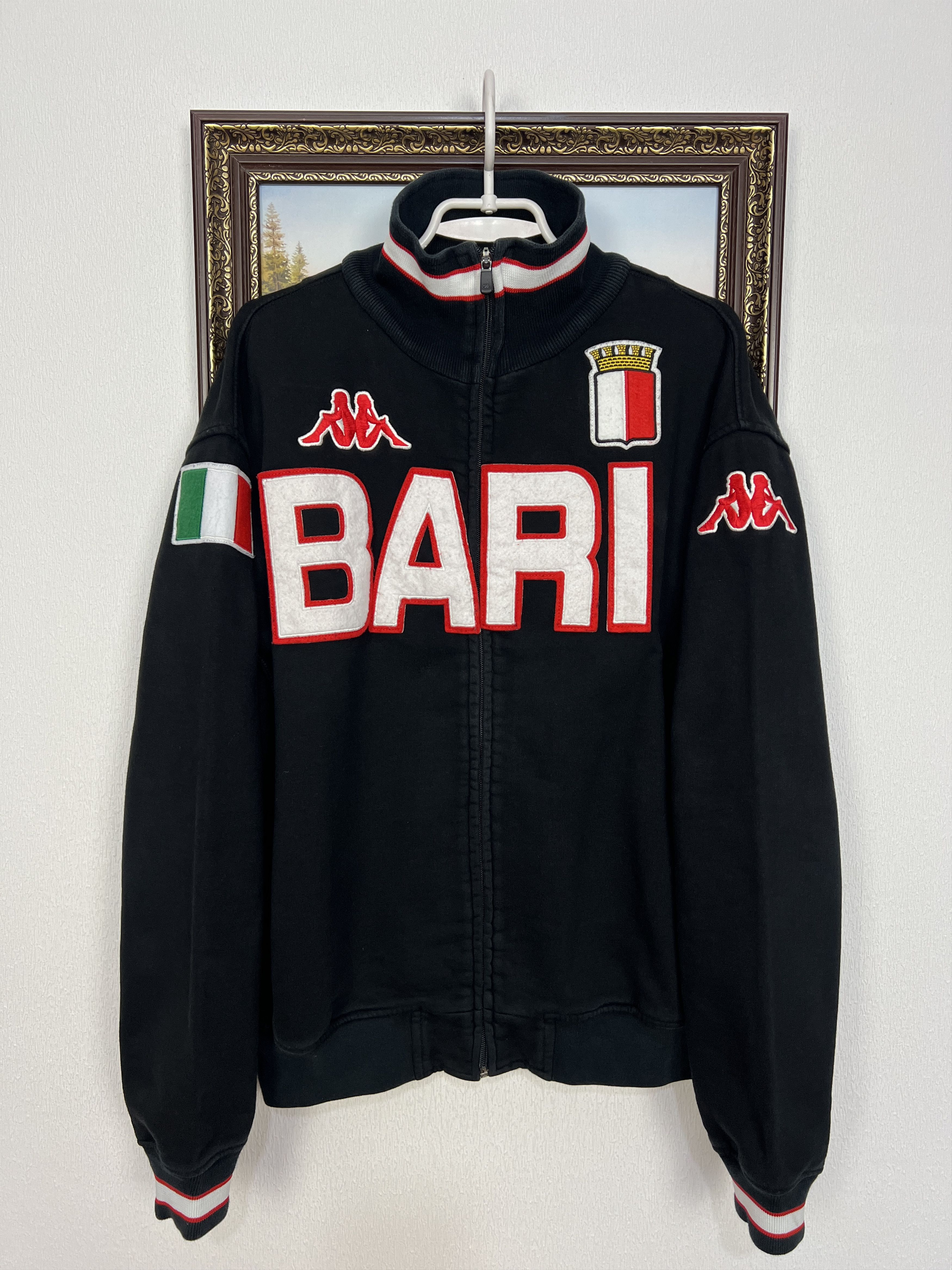 Kappa Vintage Kappa Bari Football Jacket Soccer Track Top Zip Rare Size US XL / EU 56 / 4 - 1 Thumbnail