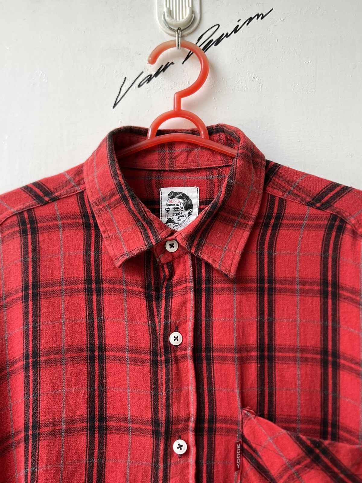 The Real McCoy's McCOY By GILL Technical Apparel Plaid Shirt Size US L / EU 52-54 / 3 - 4 Thumbnail