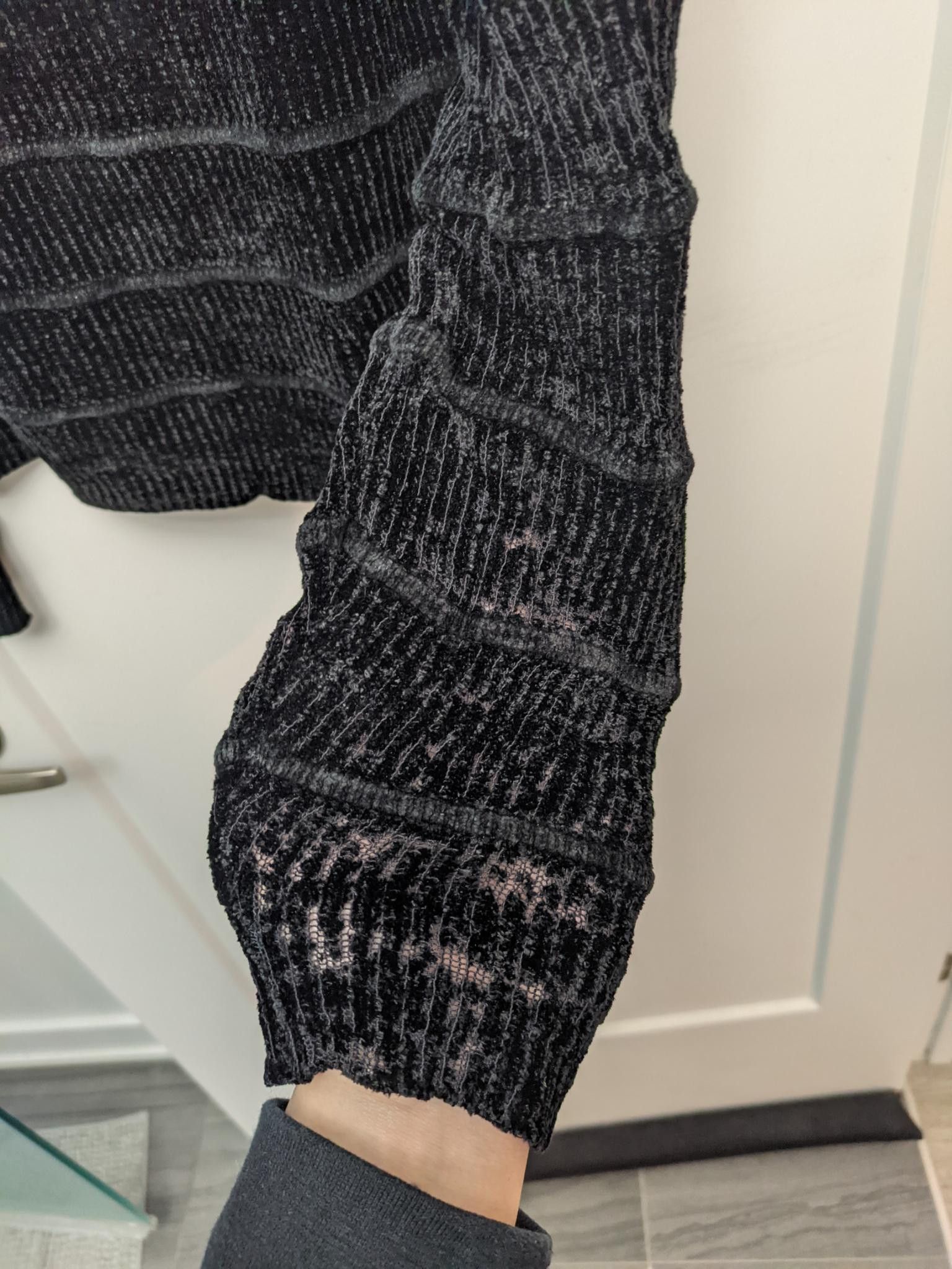 Sara Lanzi Oversized Slouchy Velvet Sweater Size S / US 4 / IT 40 - 6 Thumbnail