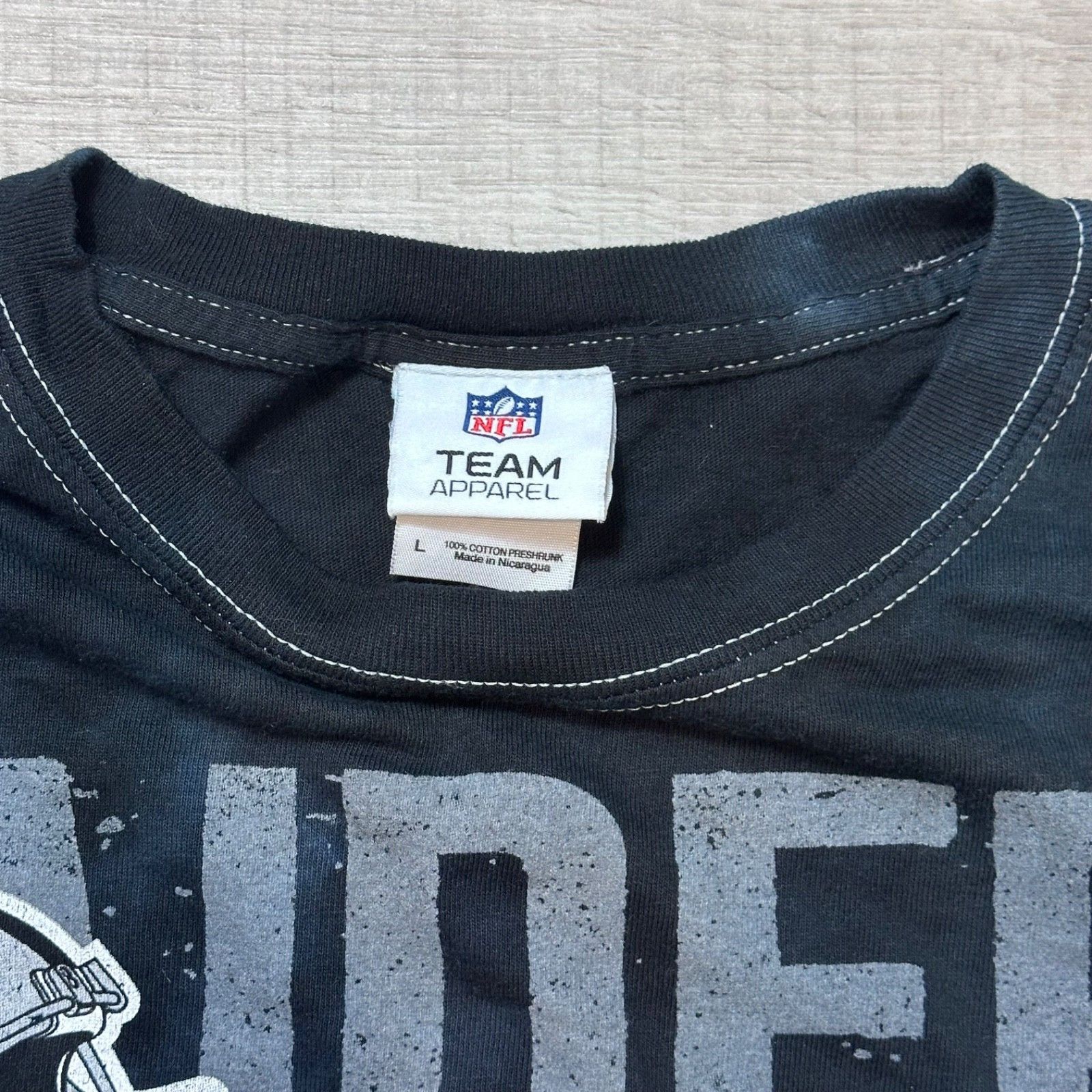 NFL Team Apparel NFL Oakland Raiders Tye Dye T-Shirt Black Y2K Size US L / EU 52-54 / 3 - 7 Thumbnail
