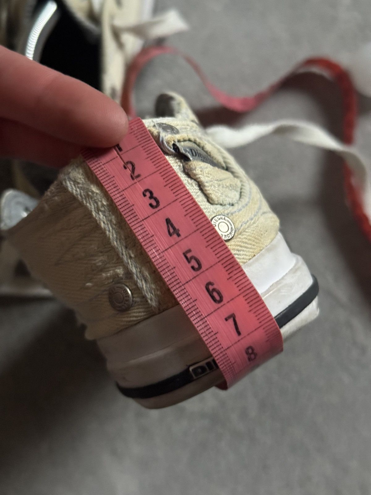 Diesel Diesel US6/EUR36/JPN23 low top denim sneakers shoes Y2K 90s Size US 6 / IT 36 - 22 Thumbnail