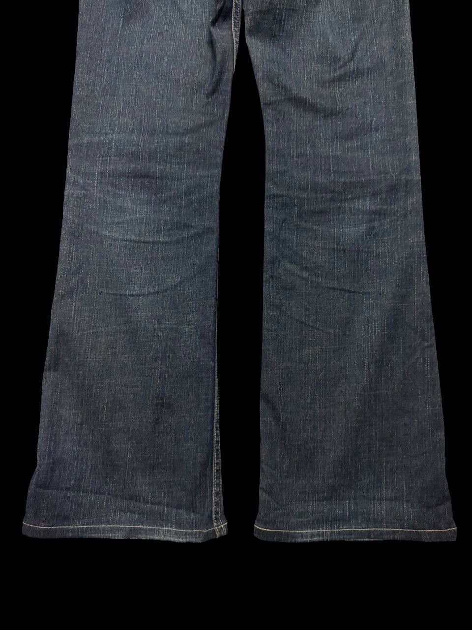 Japanese Brand × Vintage FLARE 90s Something Edwin Insane Rusty Mudwash Dark Jeans Size US 27 - 19 Thumbnail
