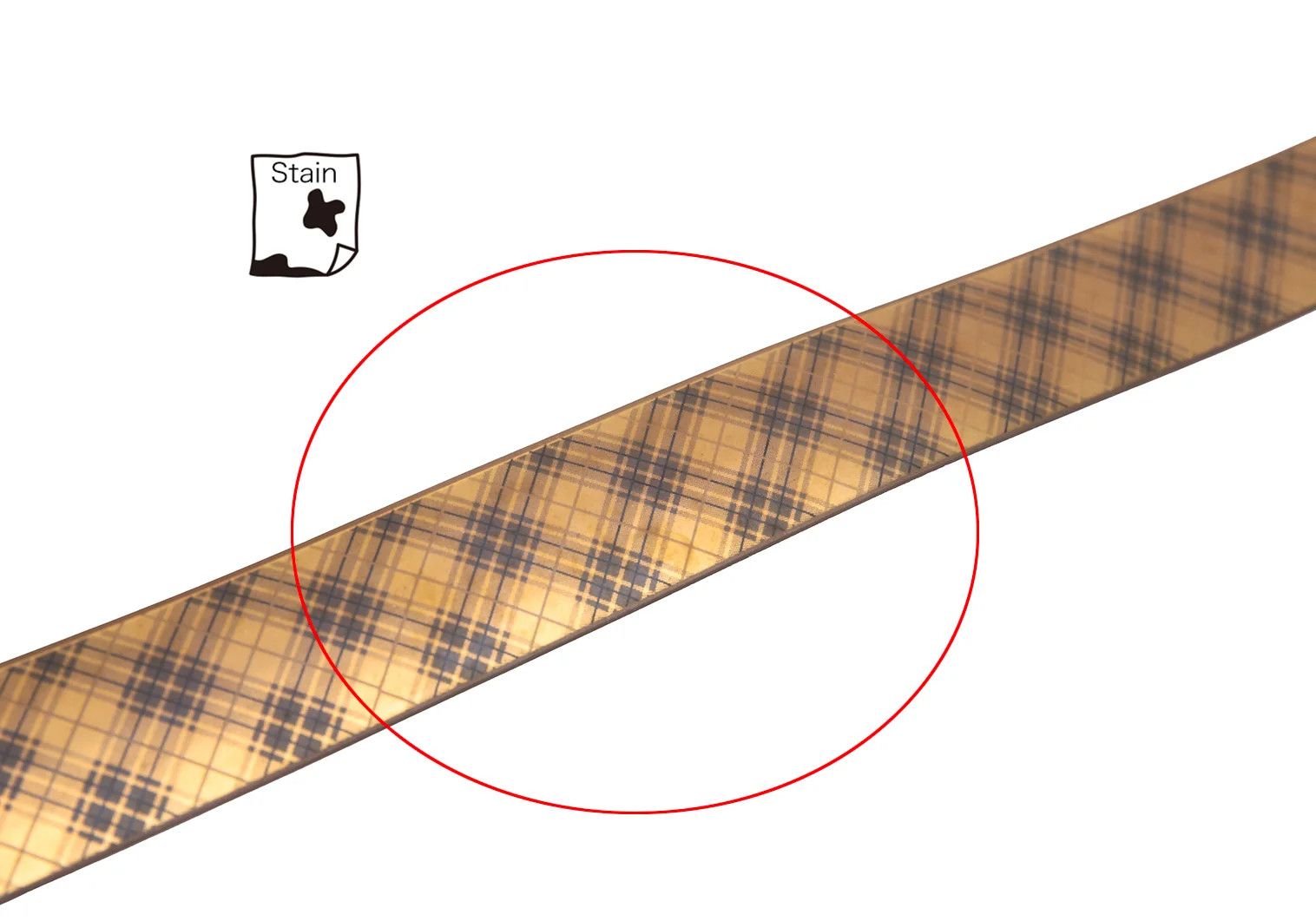 Issey Miyake Metallic Bias Check Leather Belt in Bronze Size ONE SIZE - 4 Thumbnail