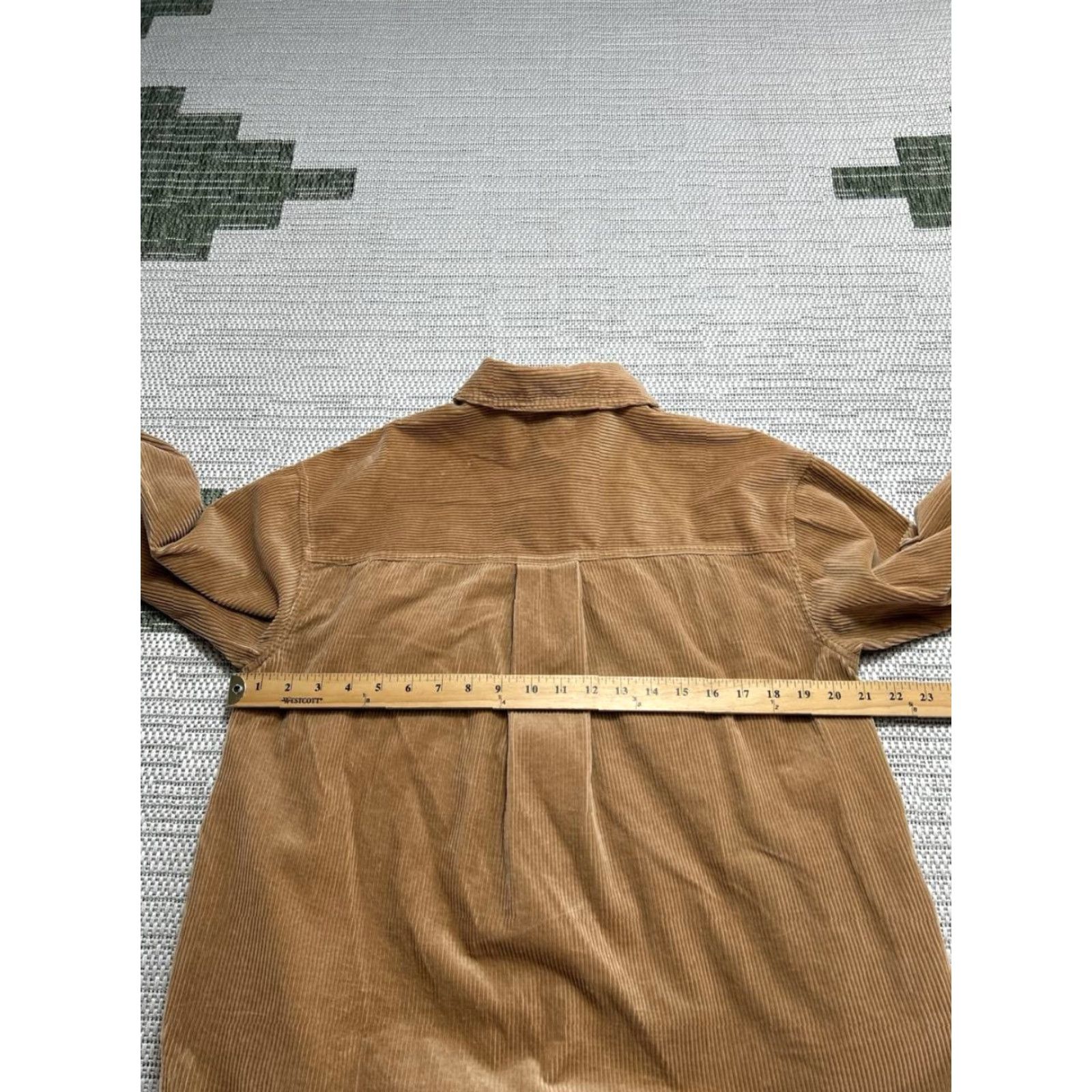 Madewell Madewell Shirt Womens Small Brown Cotton Corduroy Button Up Size S / US 4 / IT 40 - 7 Thumbnail